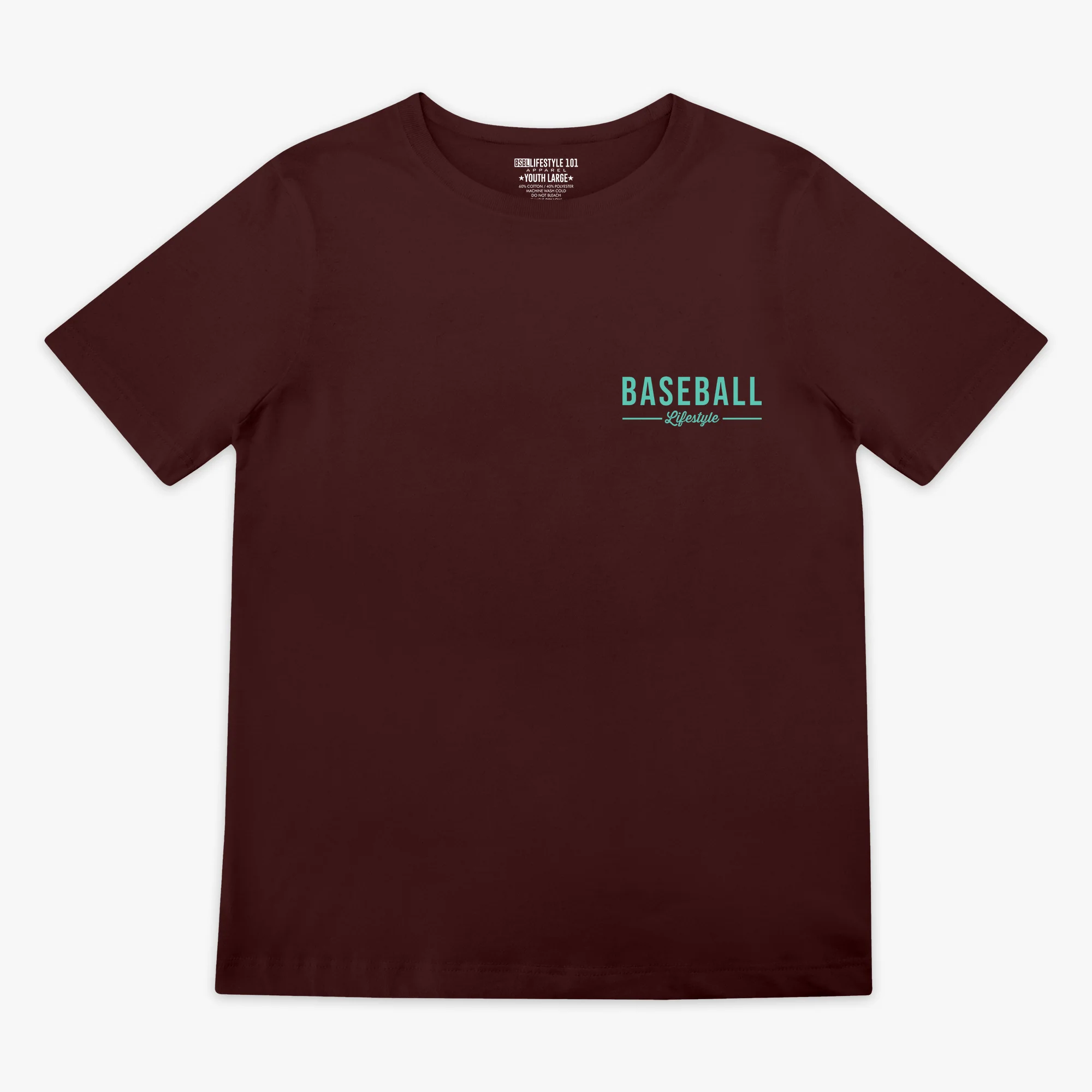 Authentic Youth Tee - Brown/Mint - Image 2