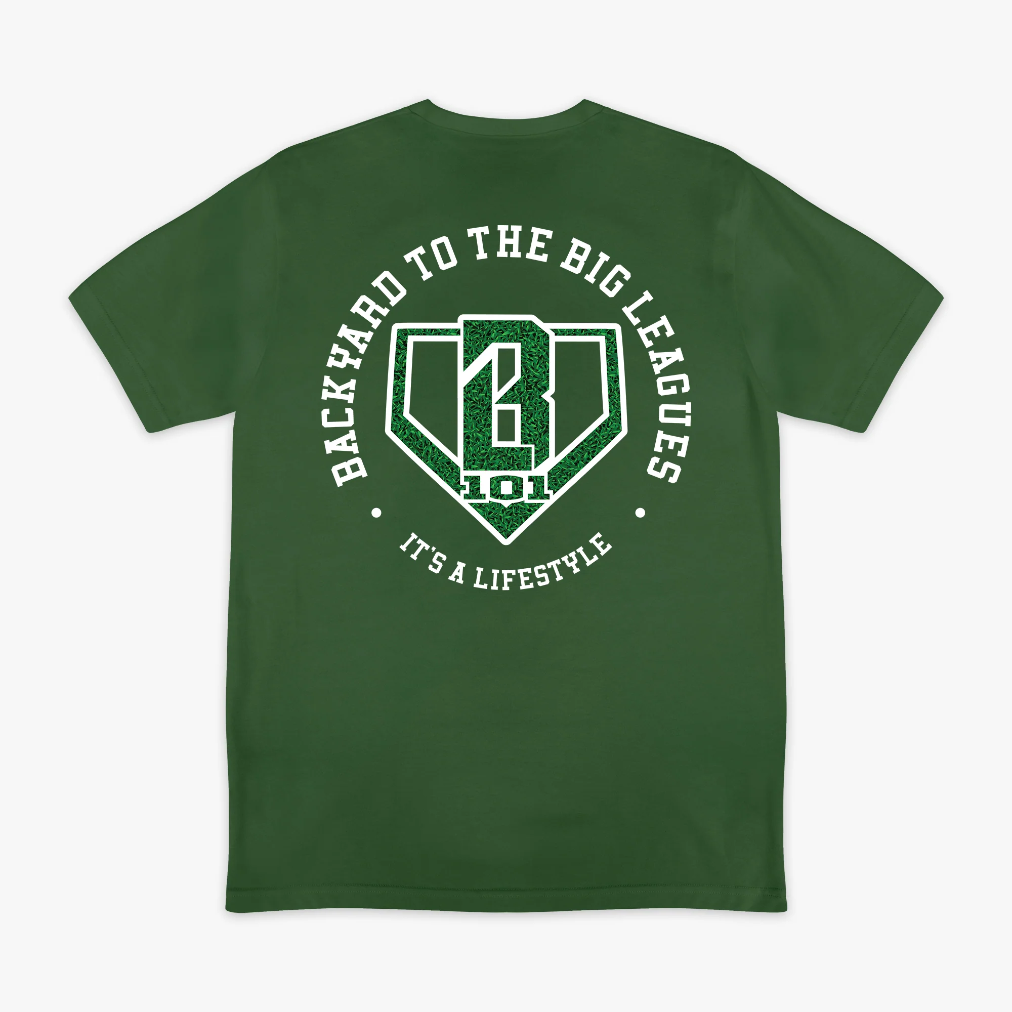 Backyard To Big League Tee - Green