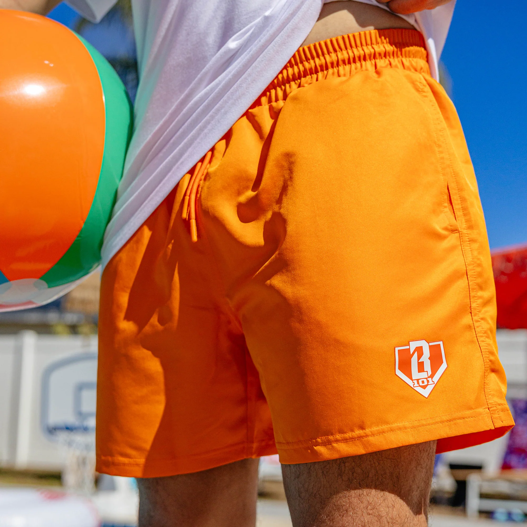 Baseline Swim Trunks - Orange - Image 5