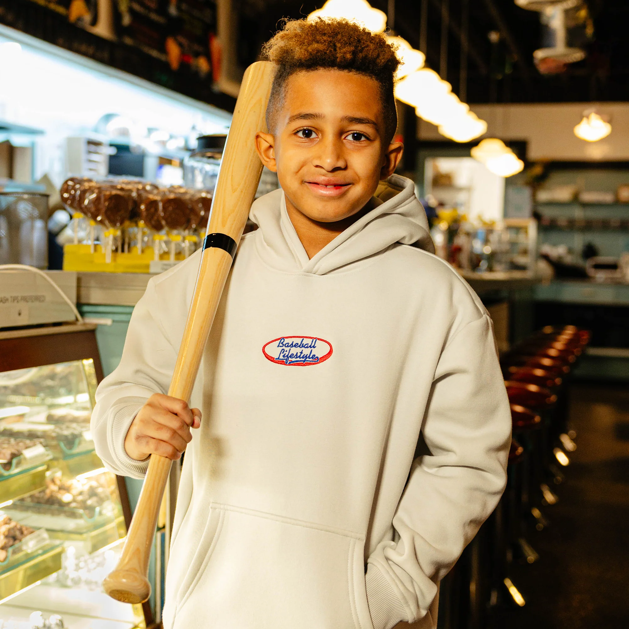Batter Up Youth Hoodie - Image 5