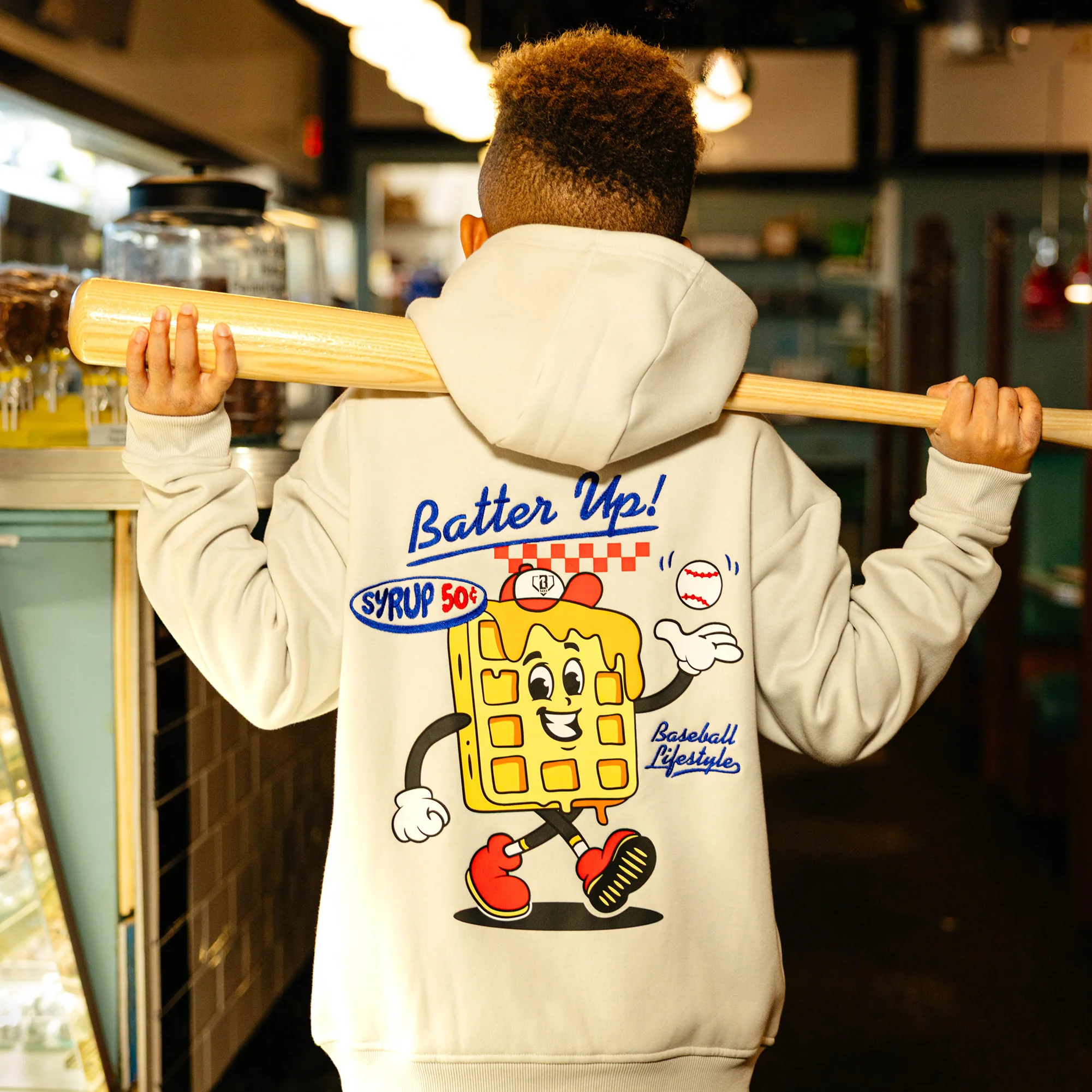 Batter Up Youth Hoodie - Image 6