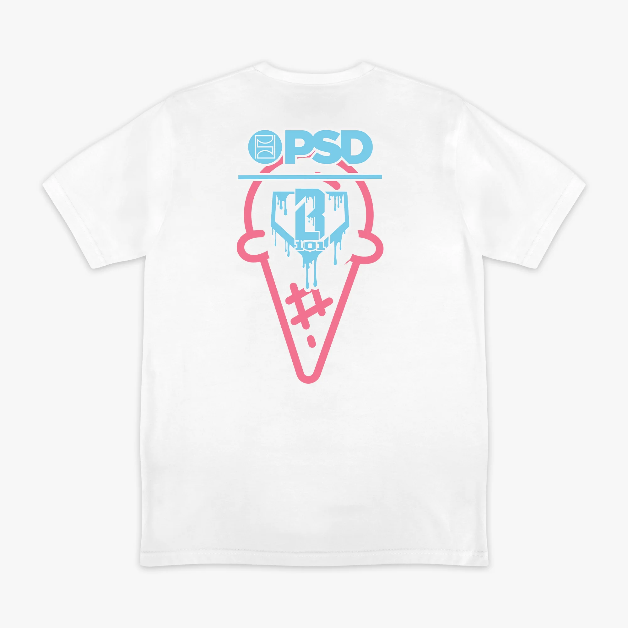 BL 101 X PSD Scoops Tee - White