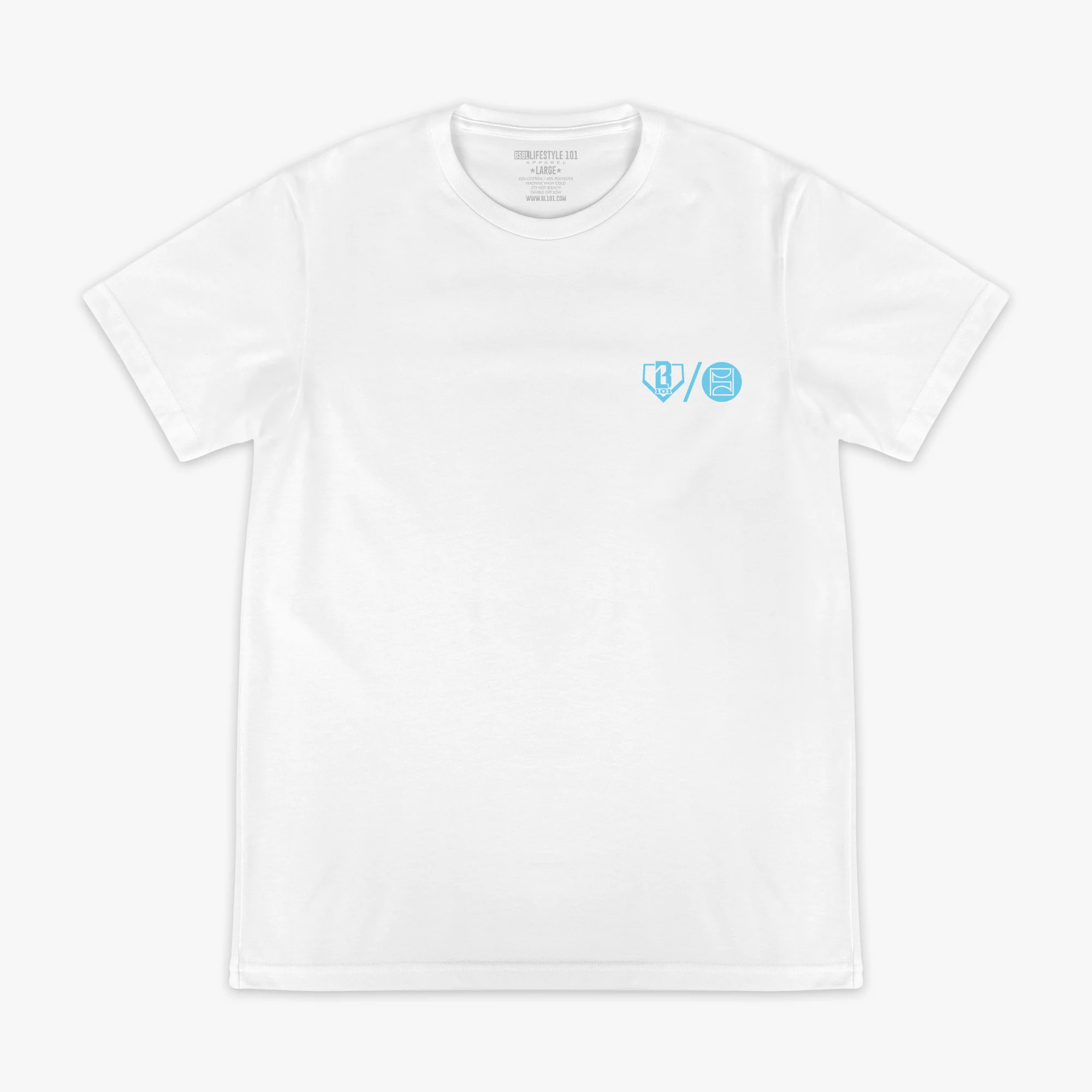 BL 101 X PSD Scoops Tee - White - Image 2