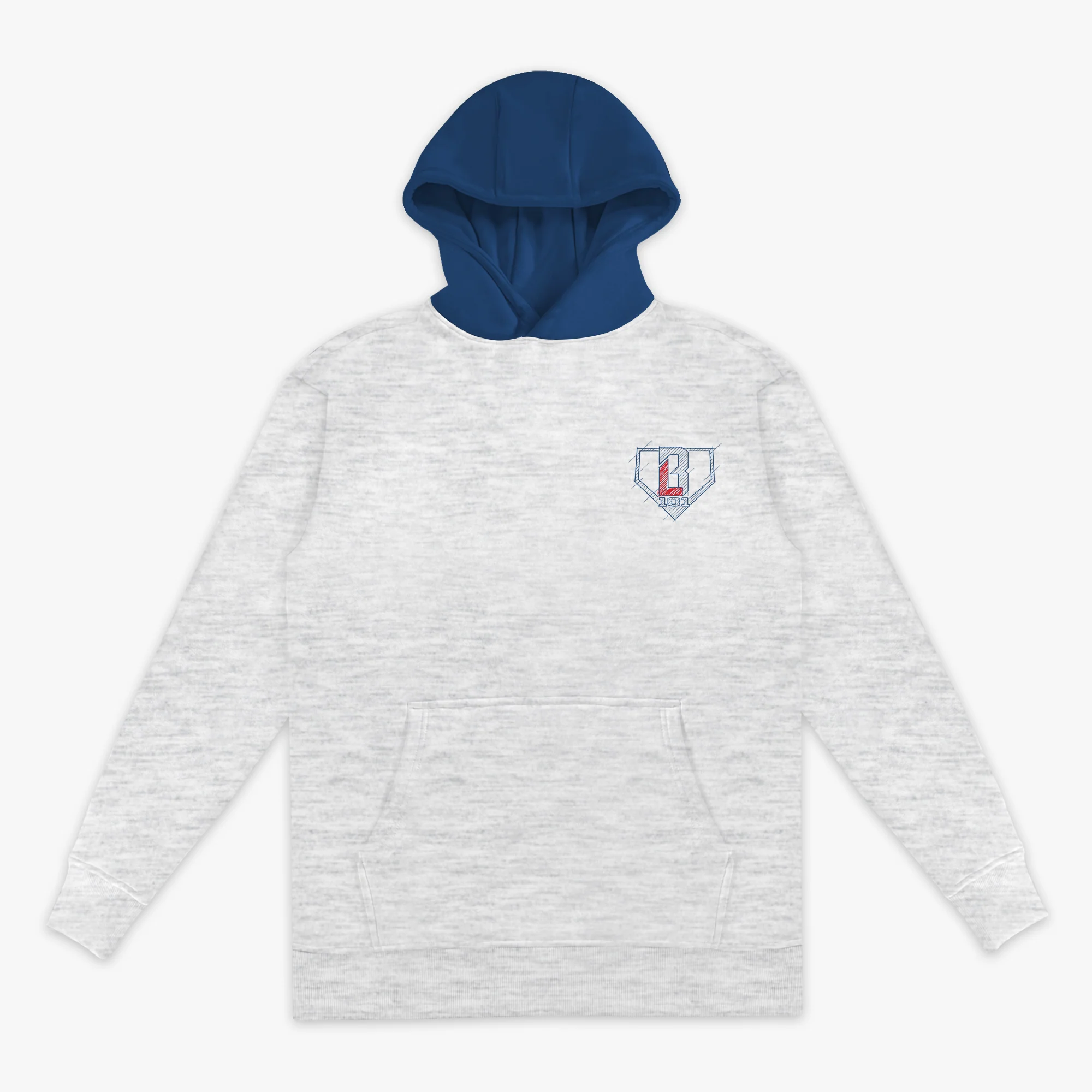 Blueprint BL Youth Hoodie - Heather Gray - Image 2