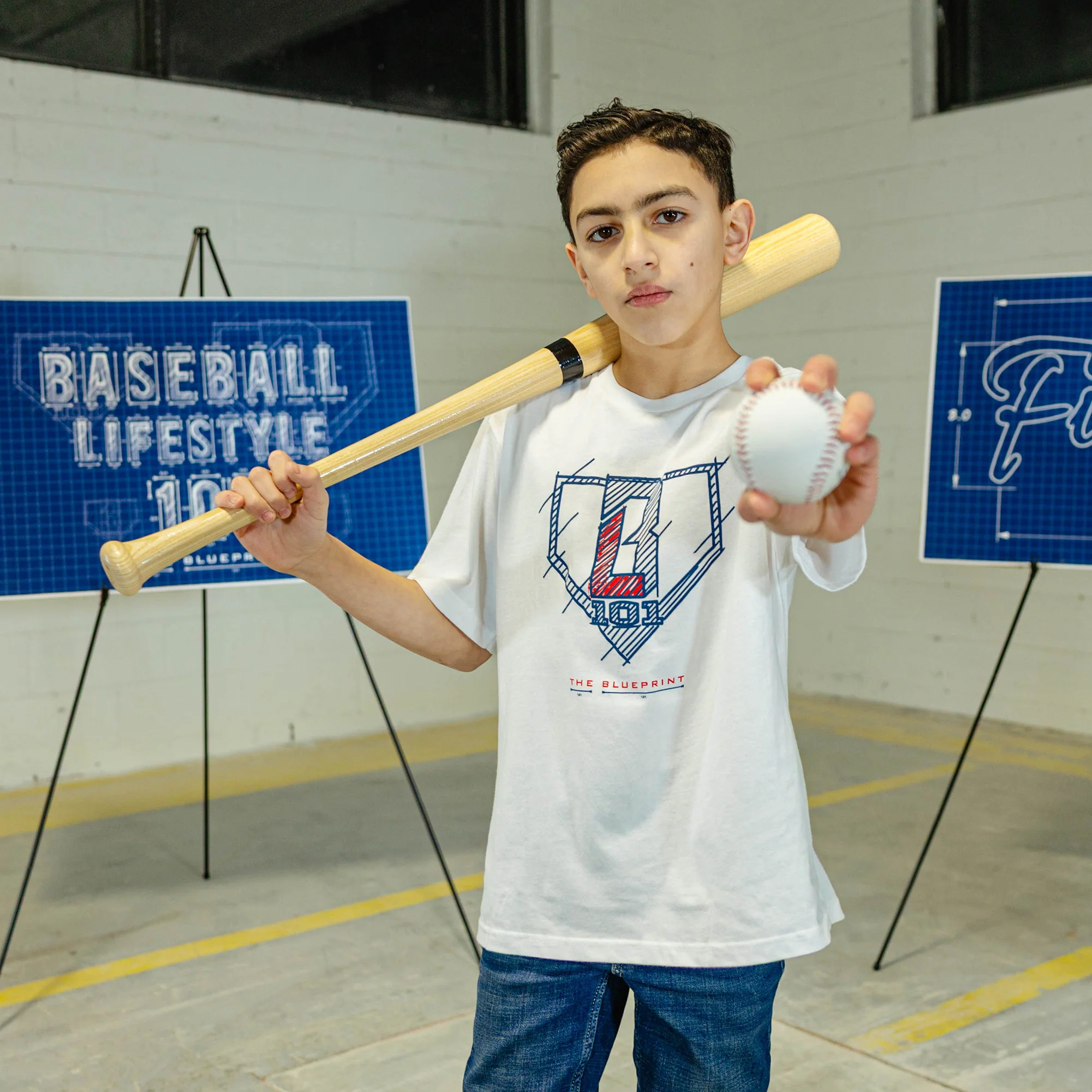 Blueprint BL Youth Tee - White - Image 2