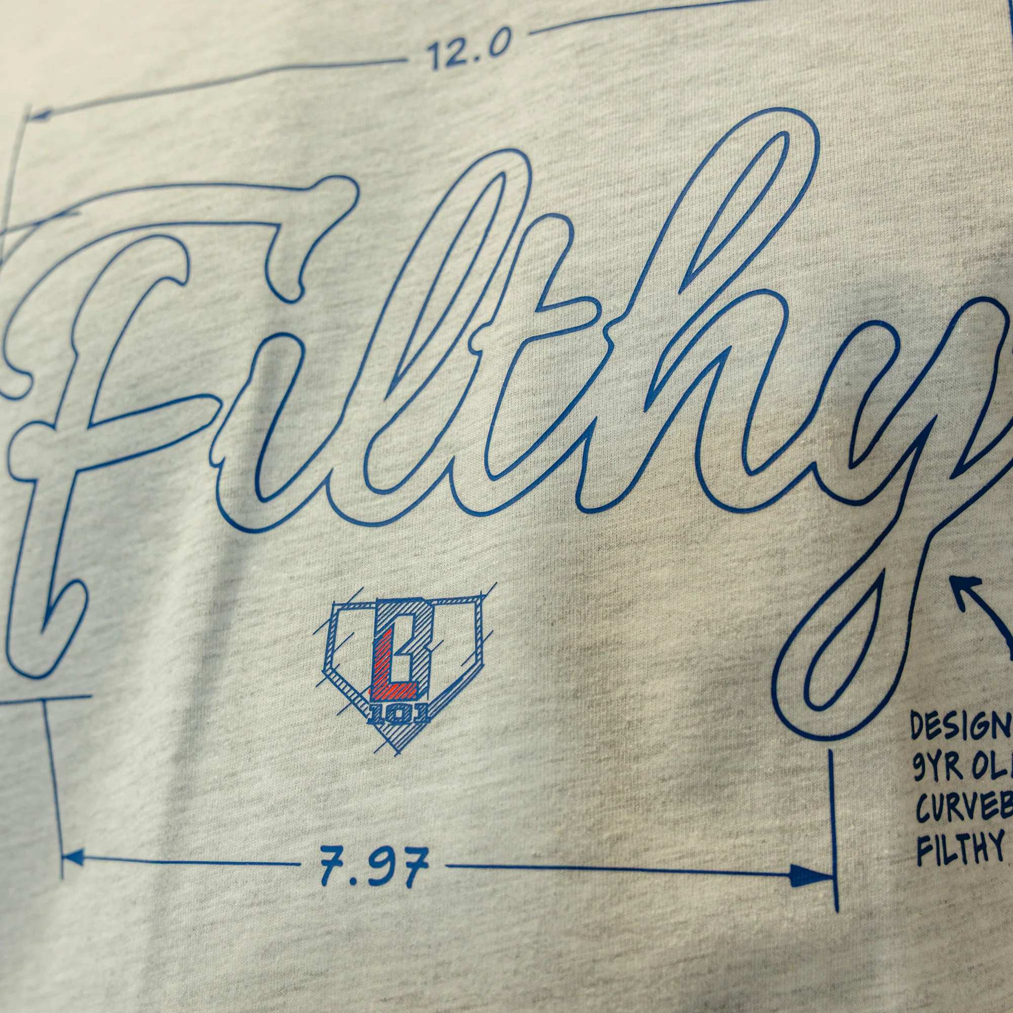 Blueprint Filthy Tee - Heather Gray - Image 4
