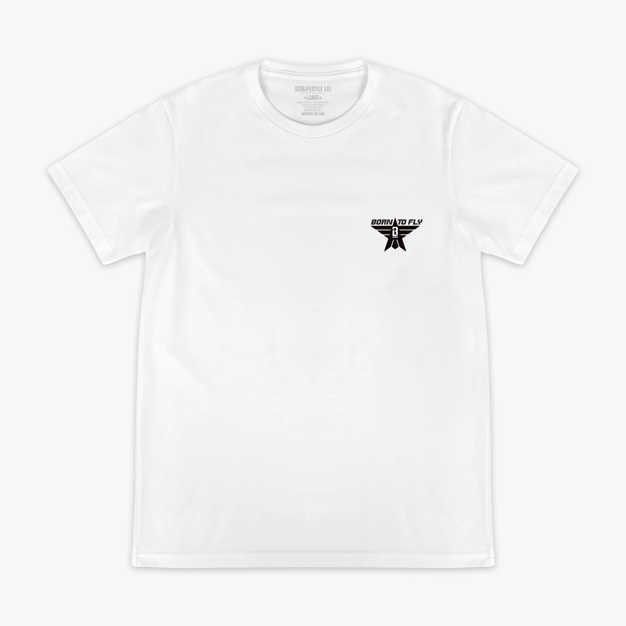 Born to Fly Tee - BL White - Image 2