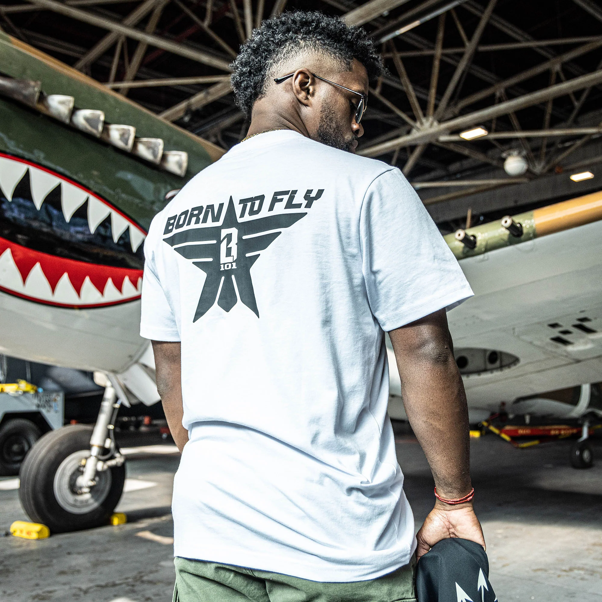 Born to Fly Tee - BL White - Image 4