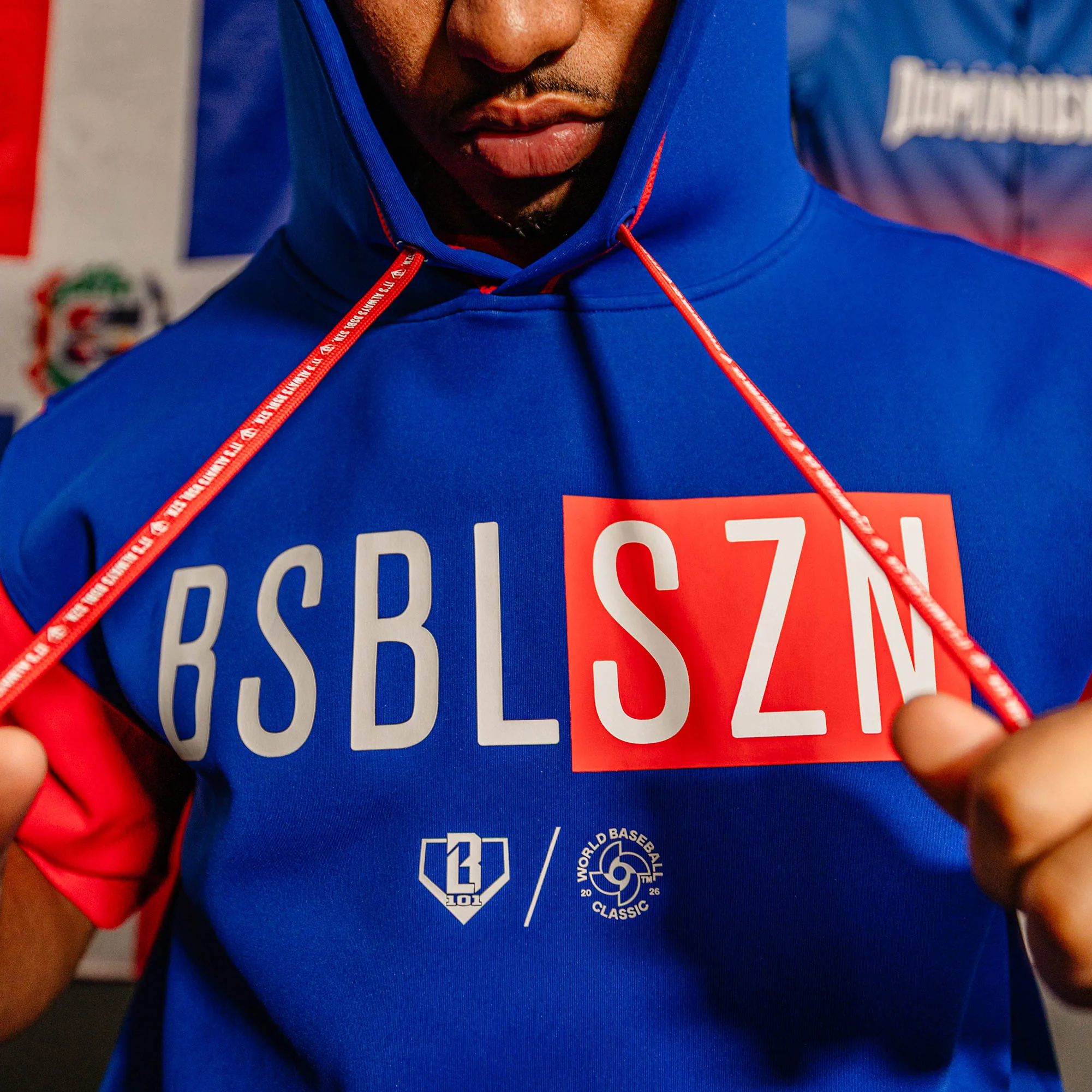 BSBL-SZN Short Sleeve Hoodie V3 - Dominican Republic - Image 5