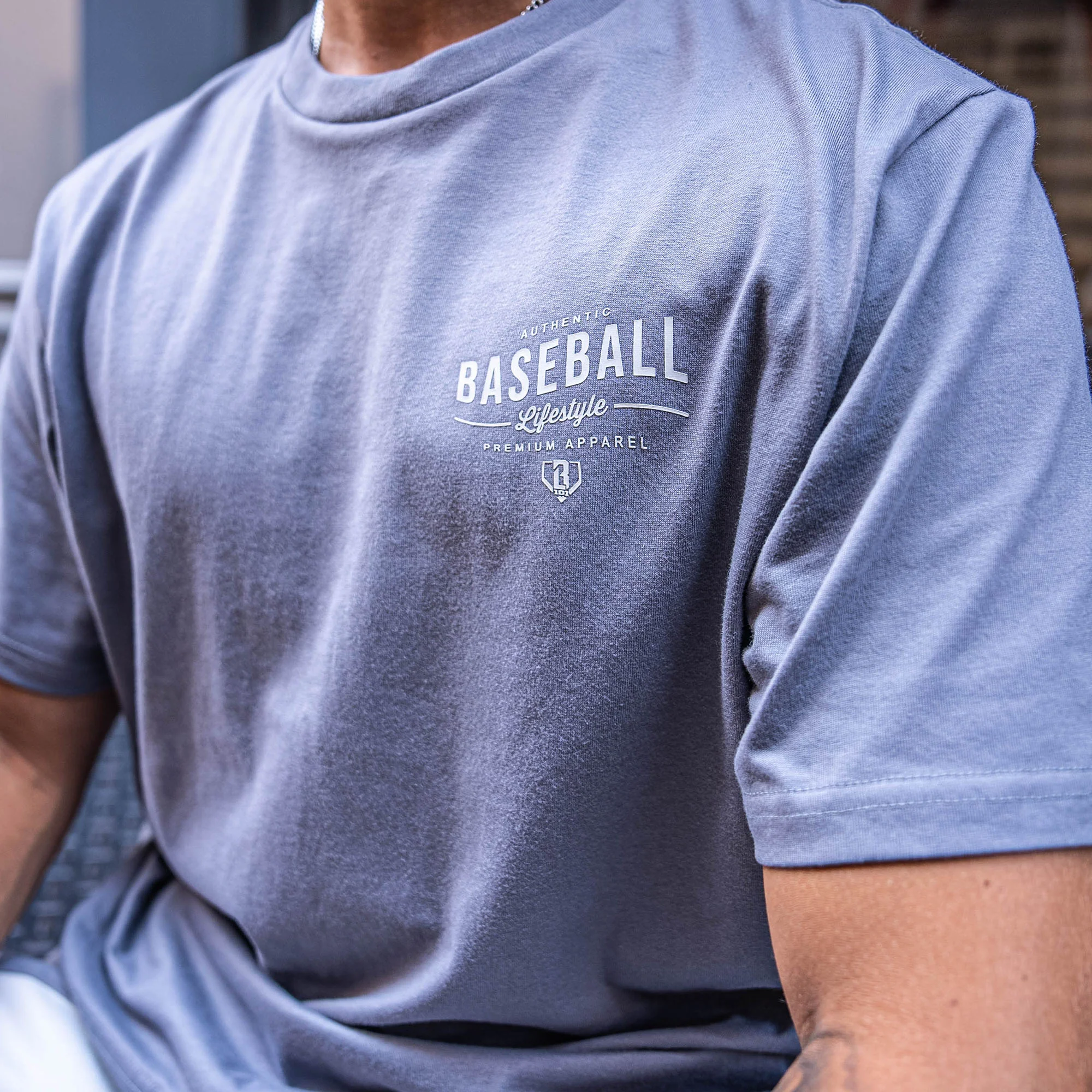 BSBL Wave Youth Tee - Cool Gray - Image 3