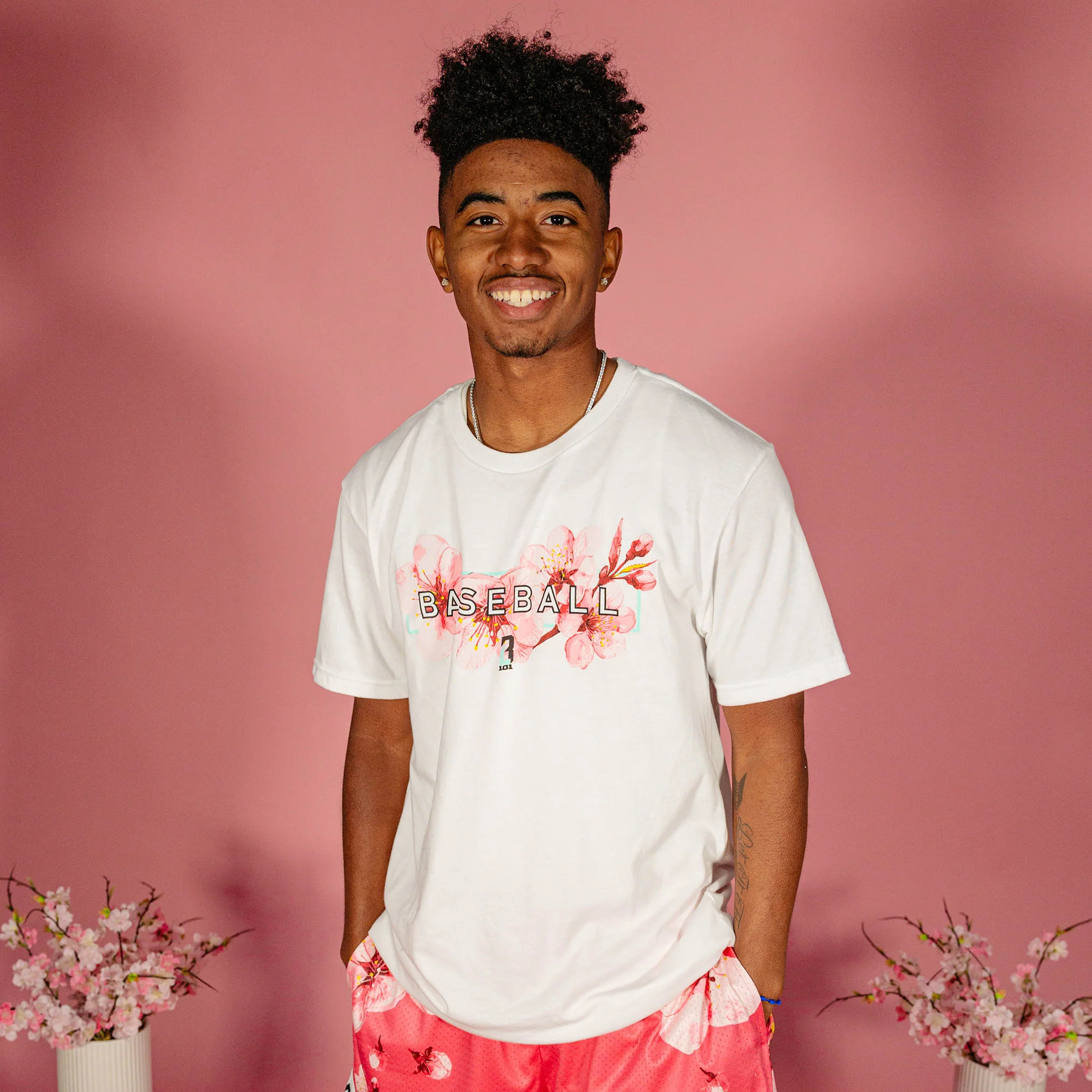 Cherry Blossoms Radar Tee - Image 2