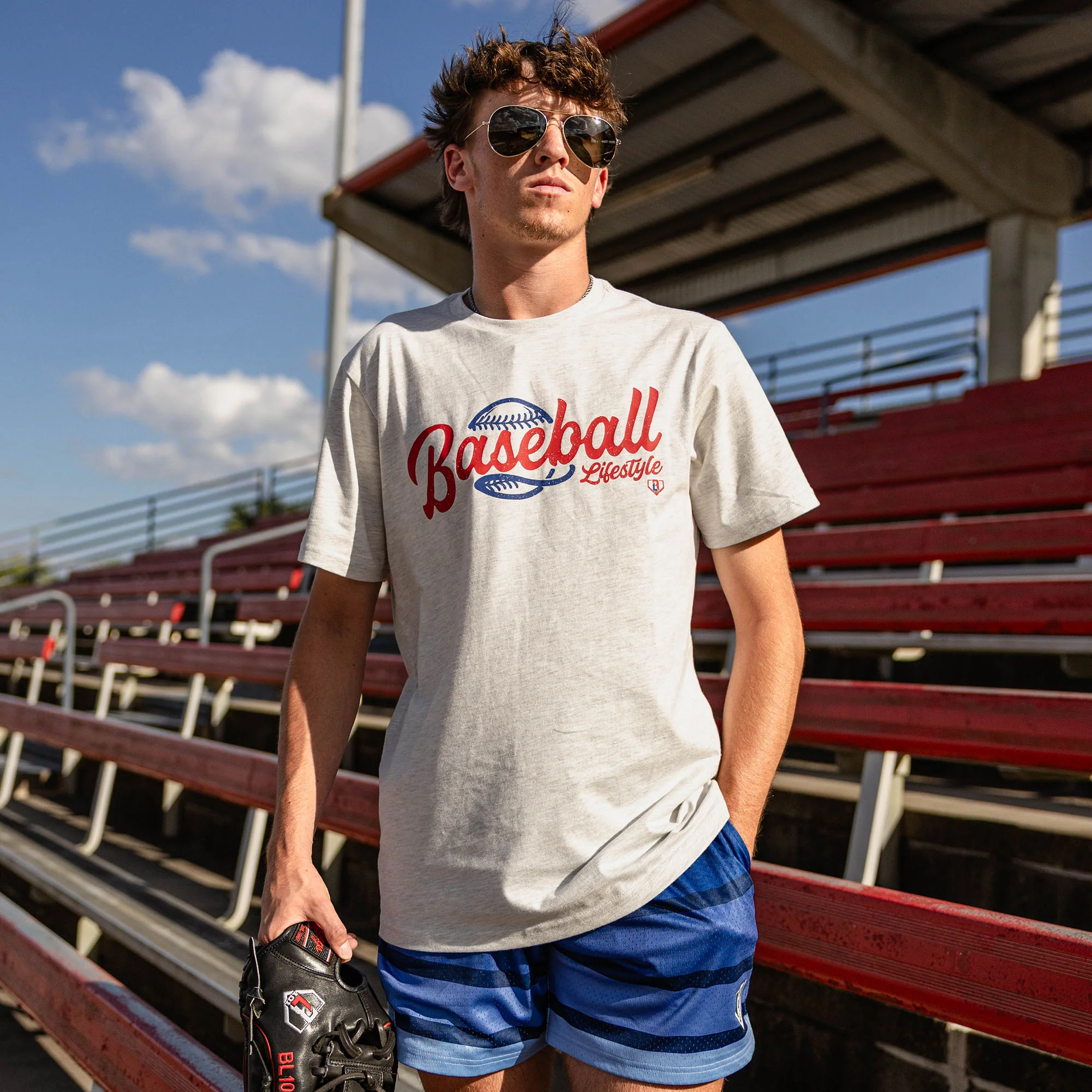 Classic BL Tee - Heather Gray - Image 2