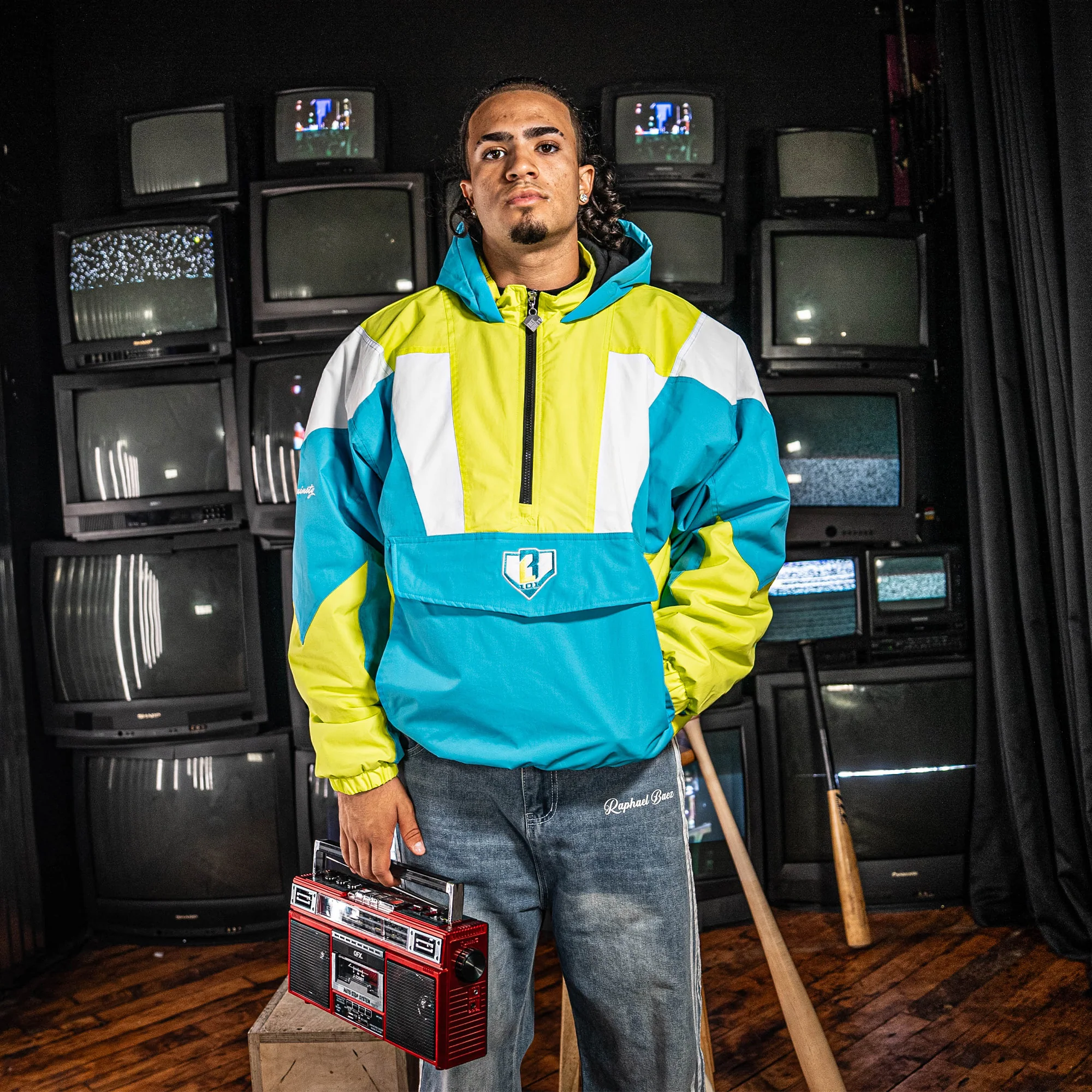 Colorblock Pullover Jacket - Highlighter - Image 3