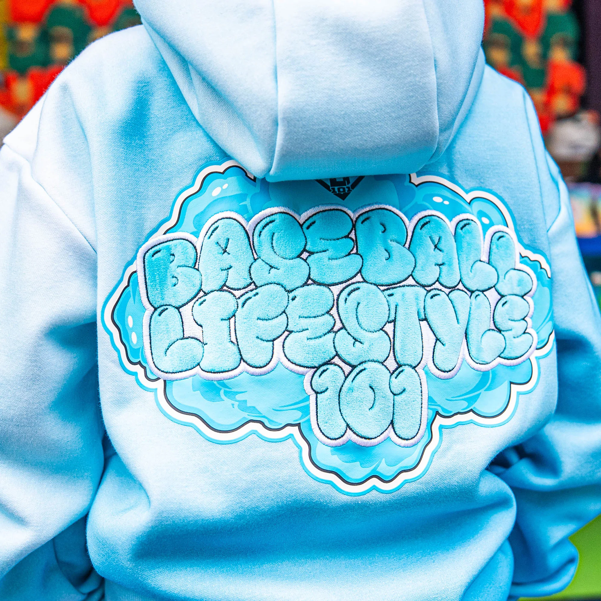 Cotton Candy Youth Hoodie - Blueberry - Image 3