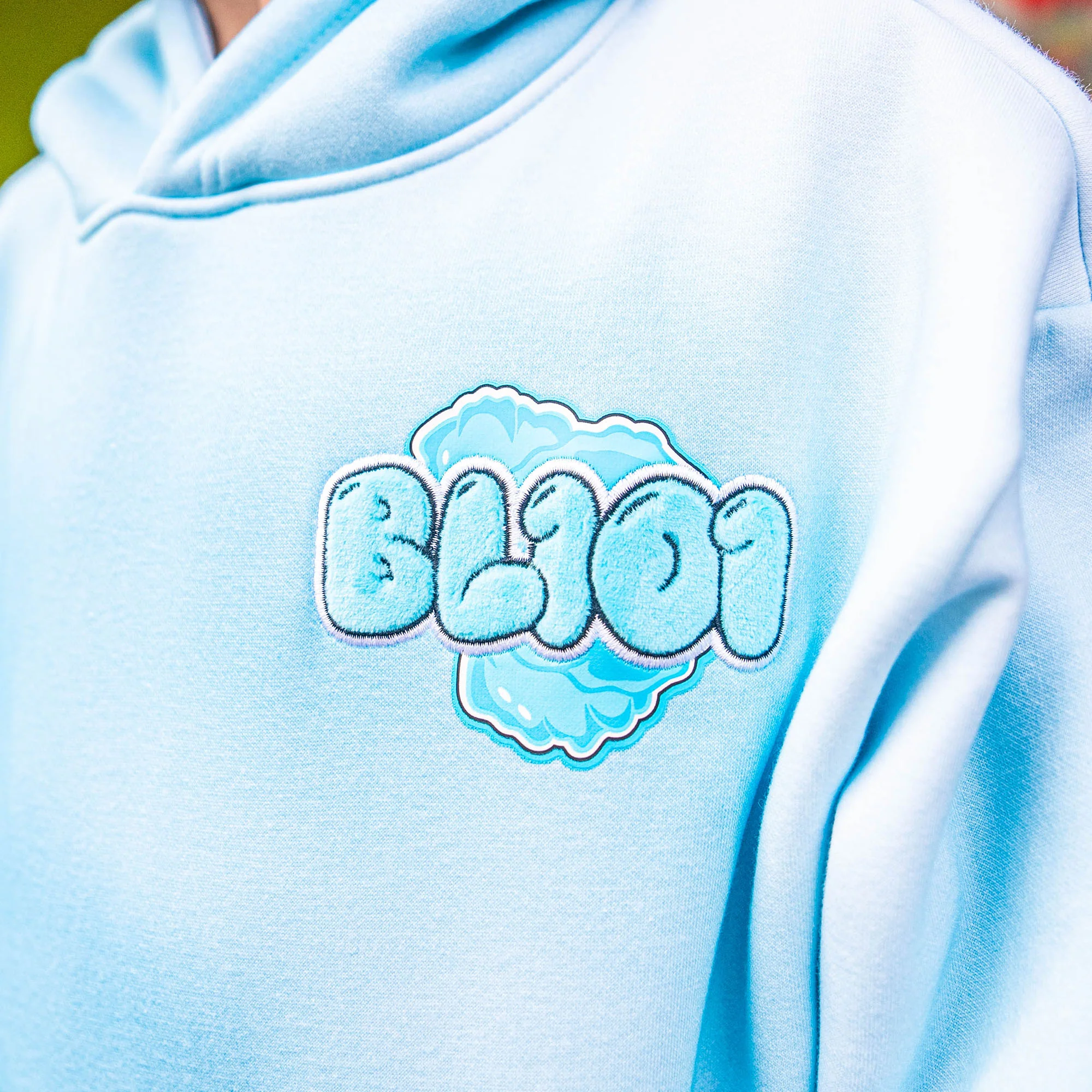 Cotton Candy Youth Hoodie - Blueberry - Image 4