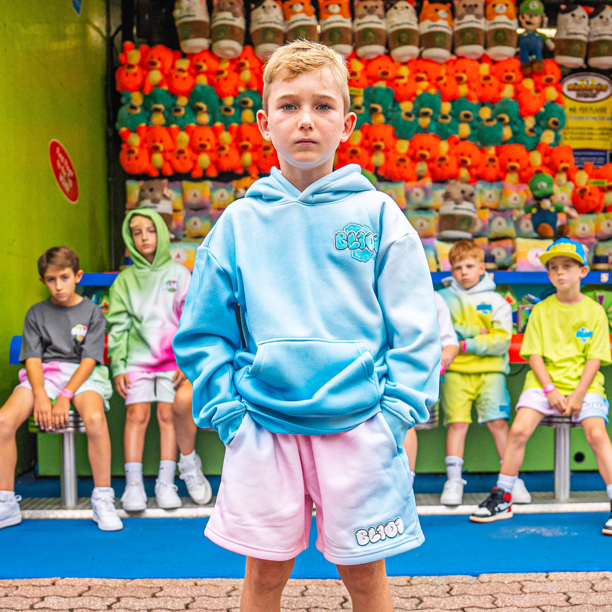 Cotton Candy Youth Hoodie - Blueberry - Image 5