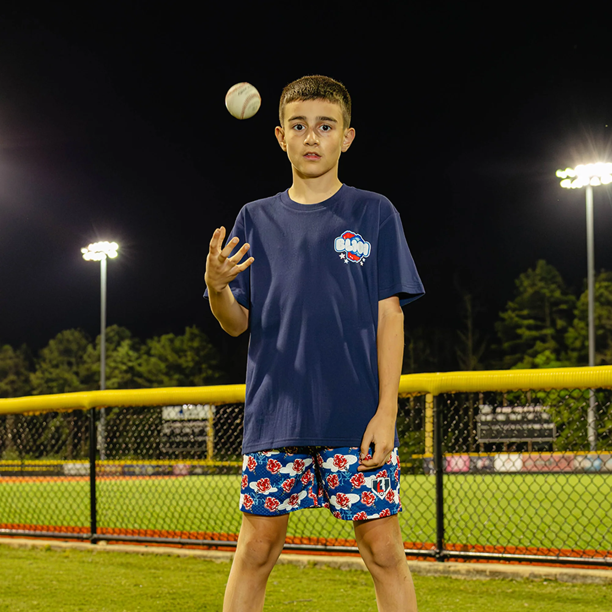 Cotton Candy Youth Tee - Navy - Image 3