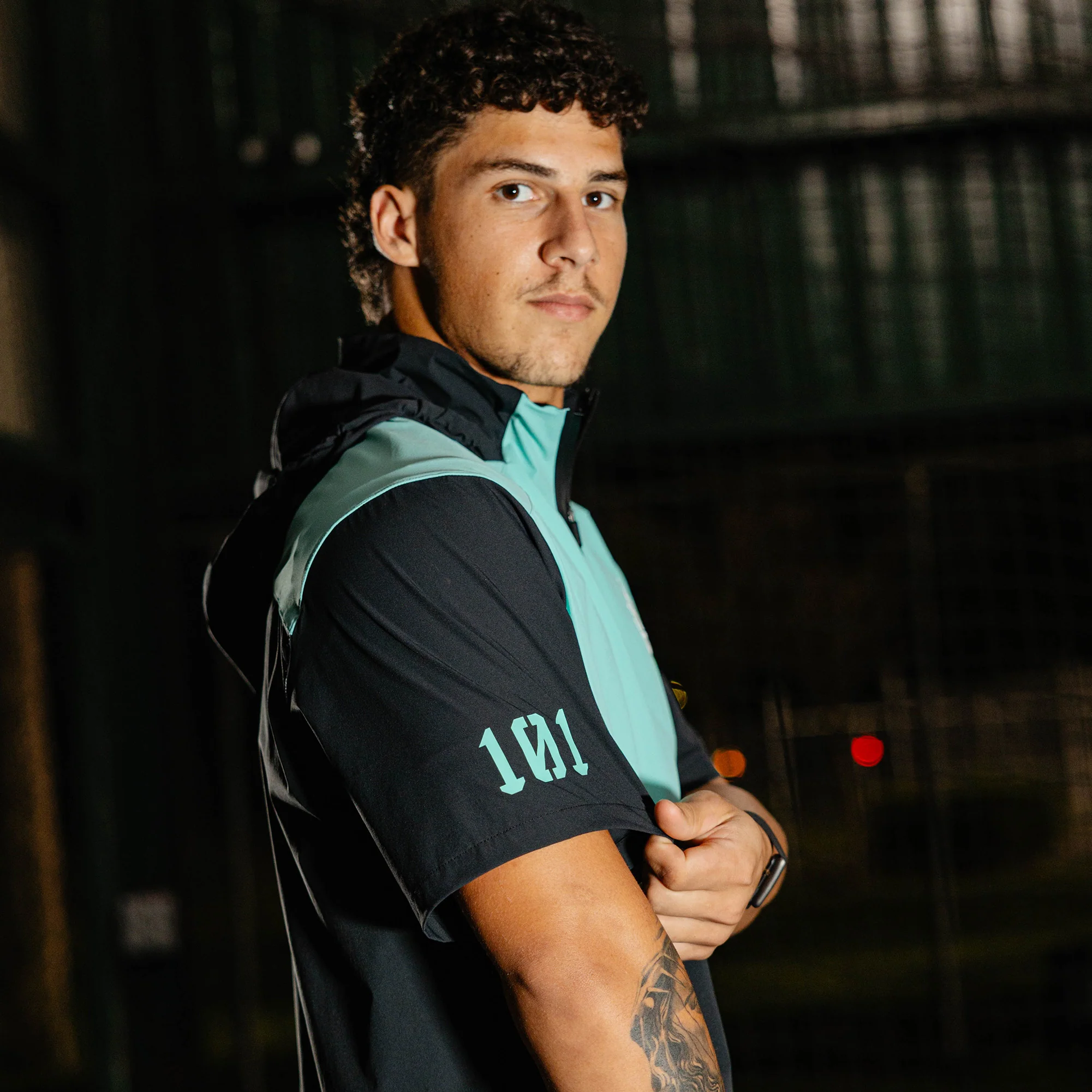 Diamond Tech Pro Cage Jacket - Black/Teal - Image 5