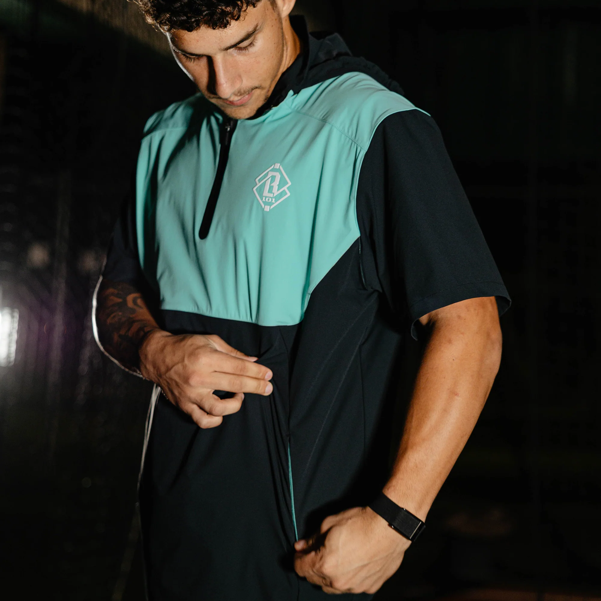 Diamond Tech Pro Cage Jacket - Black/Teal - Image 6