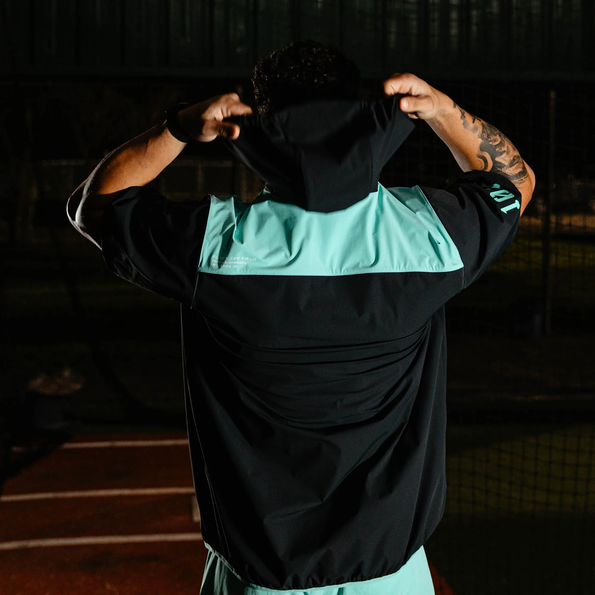 Diamond Tech Pro Cage Youth Jacket - Black/Teal - Image 3