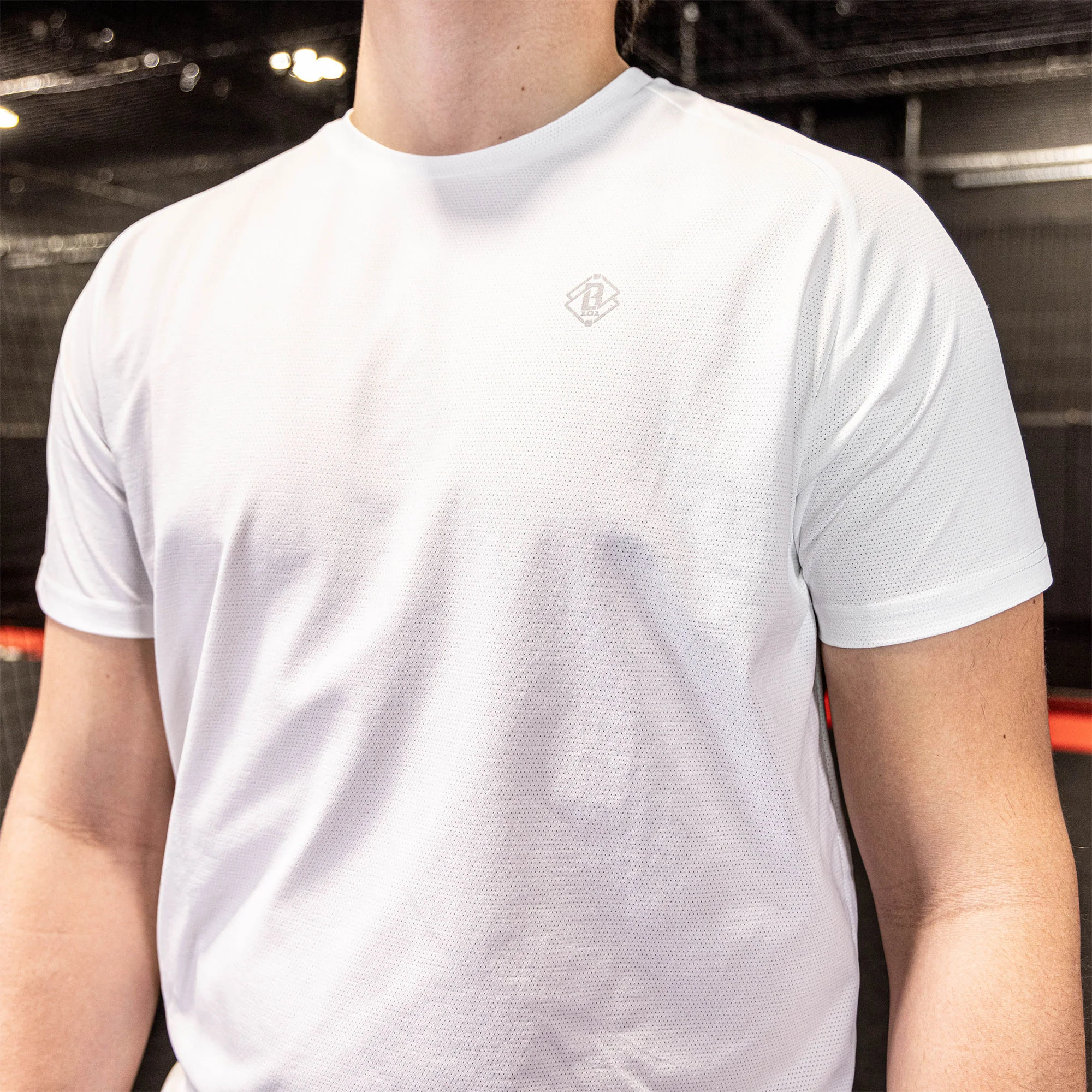Diamond Tech Tee - White - Image 3