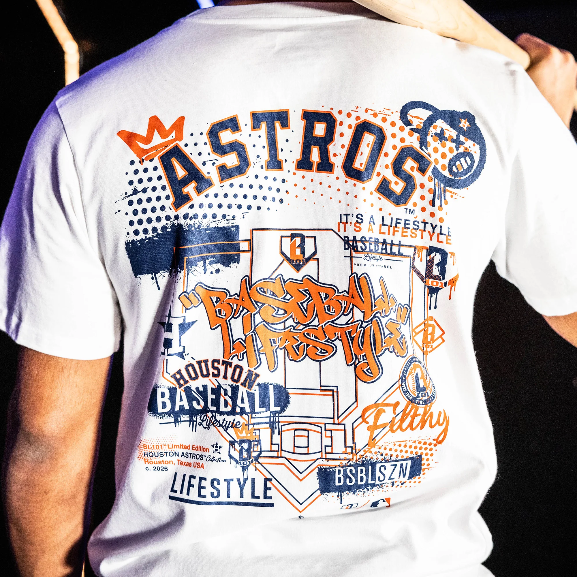 Houston Astros Drip Tee - Image 4