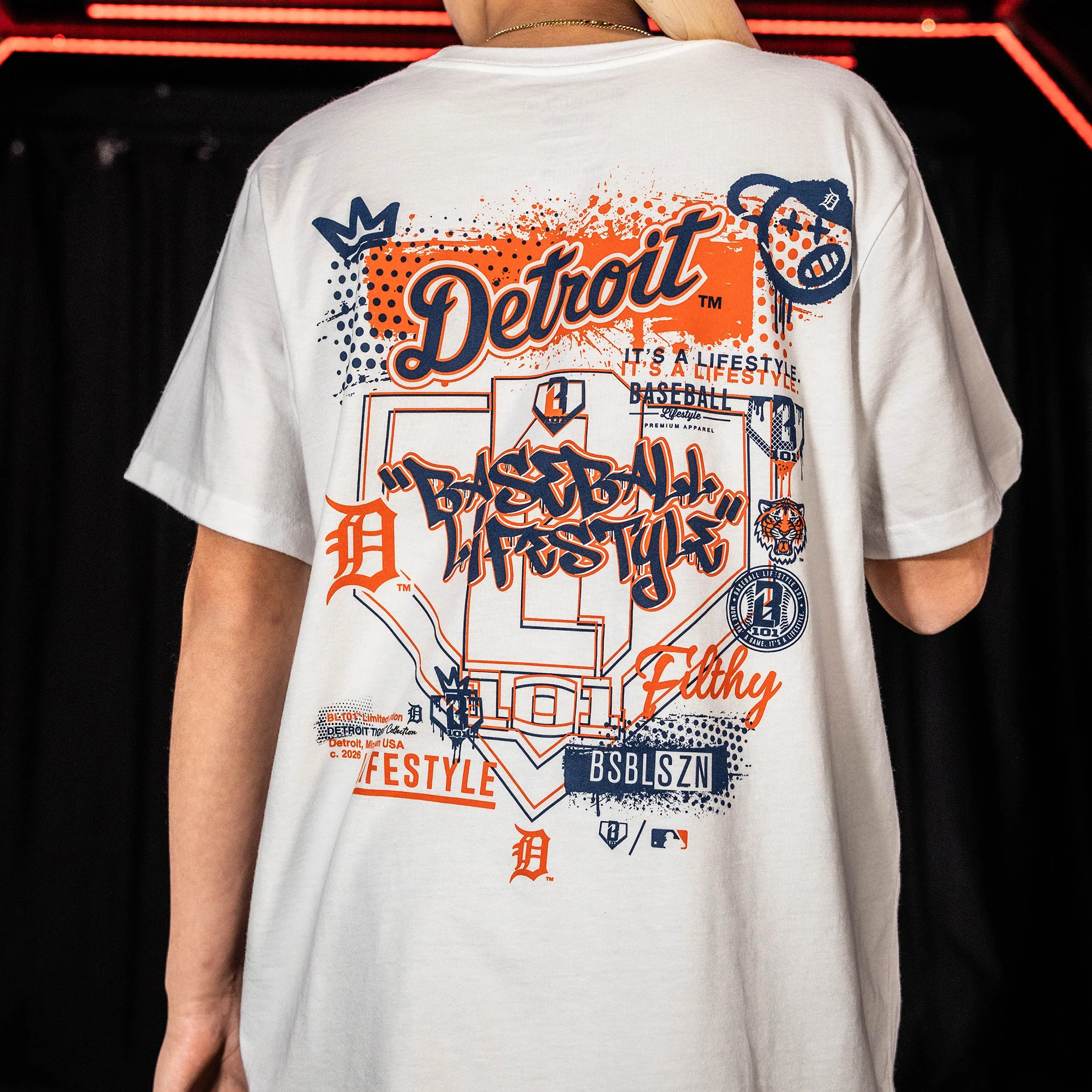 Detroit Tigers Drip Tee - Image 3