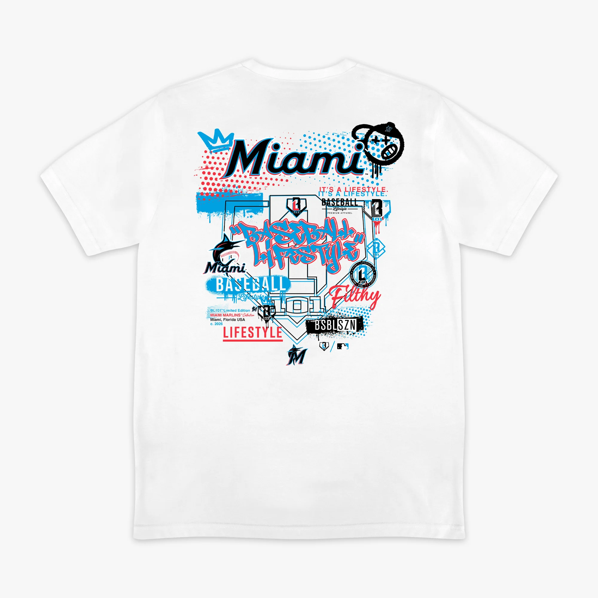 Miami Marlins Drip Tee