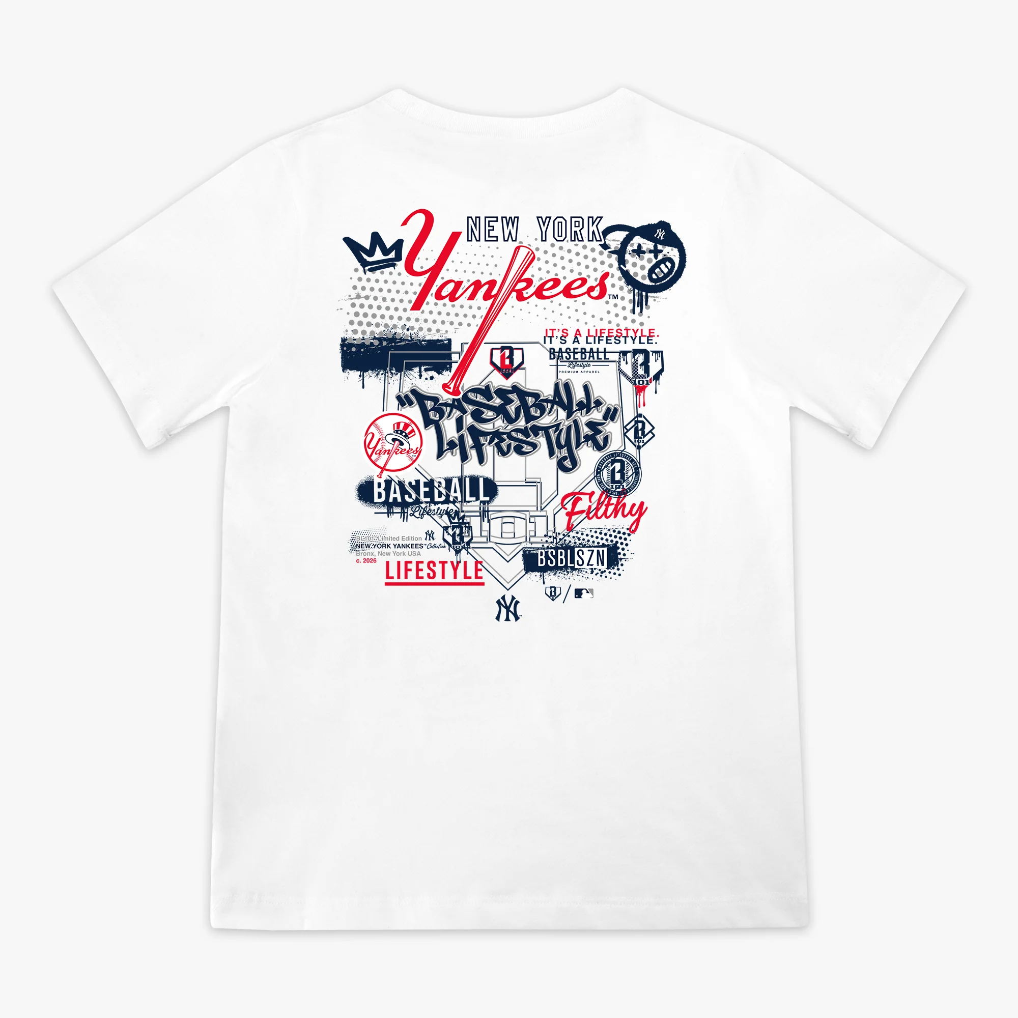New York Yankees Drip Youth Tee