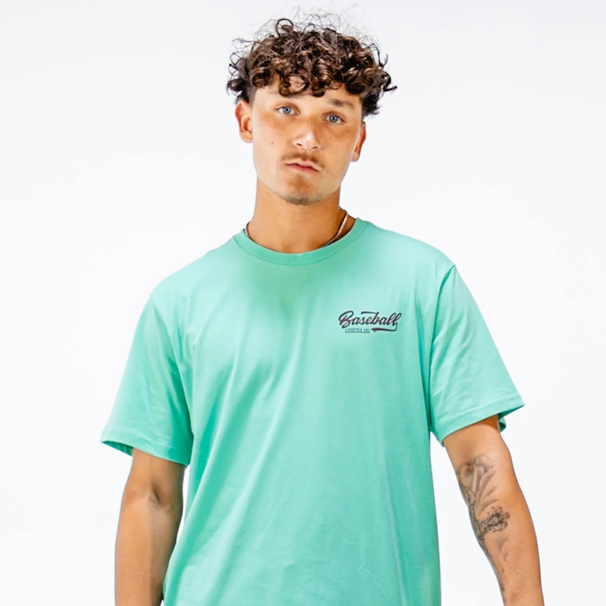 Established Tee - Mint/Brown - Image 4