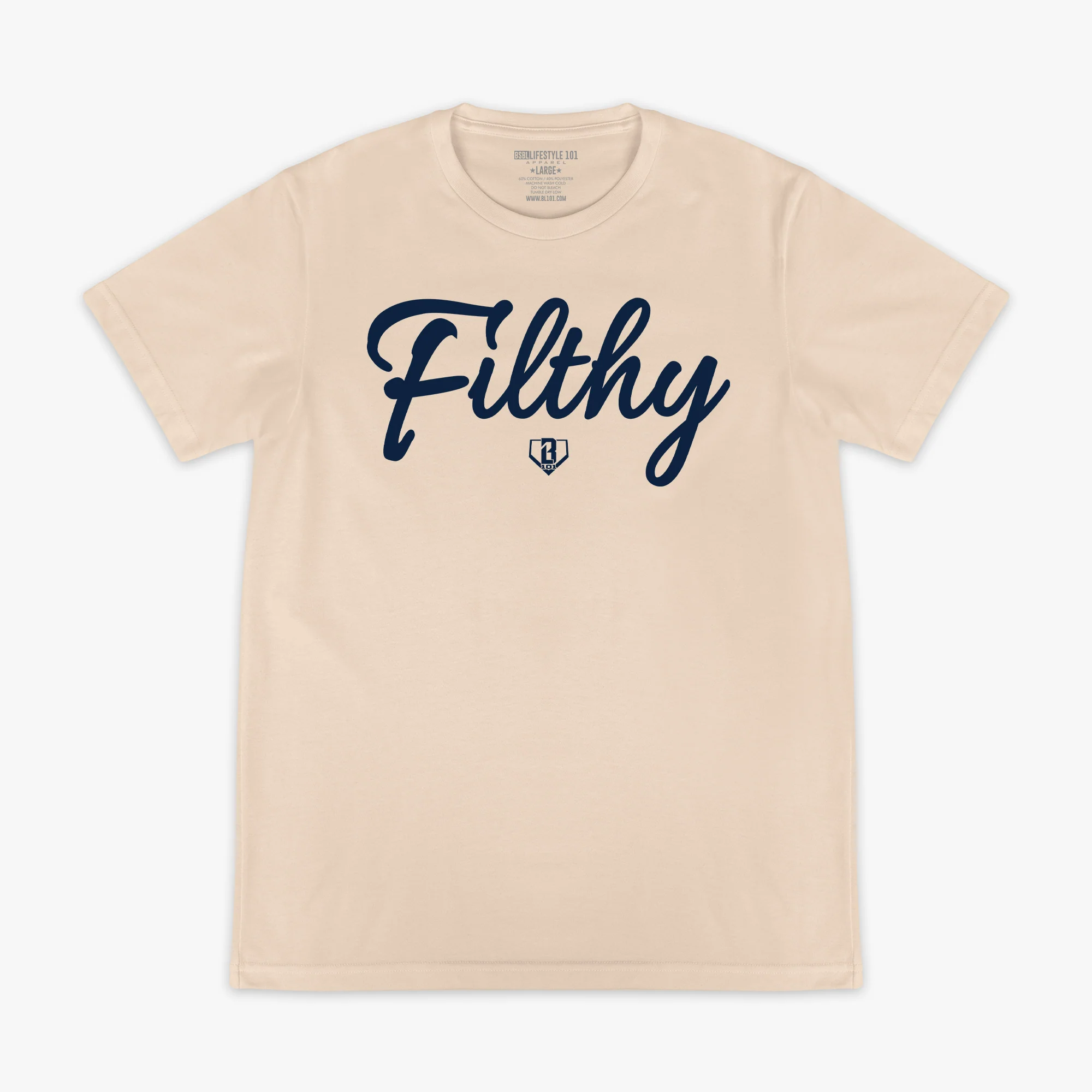 Filthy Tee - Bone/Navy