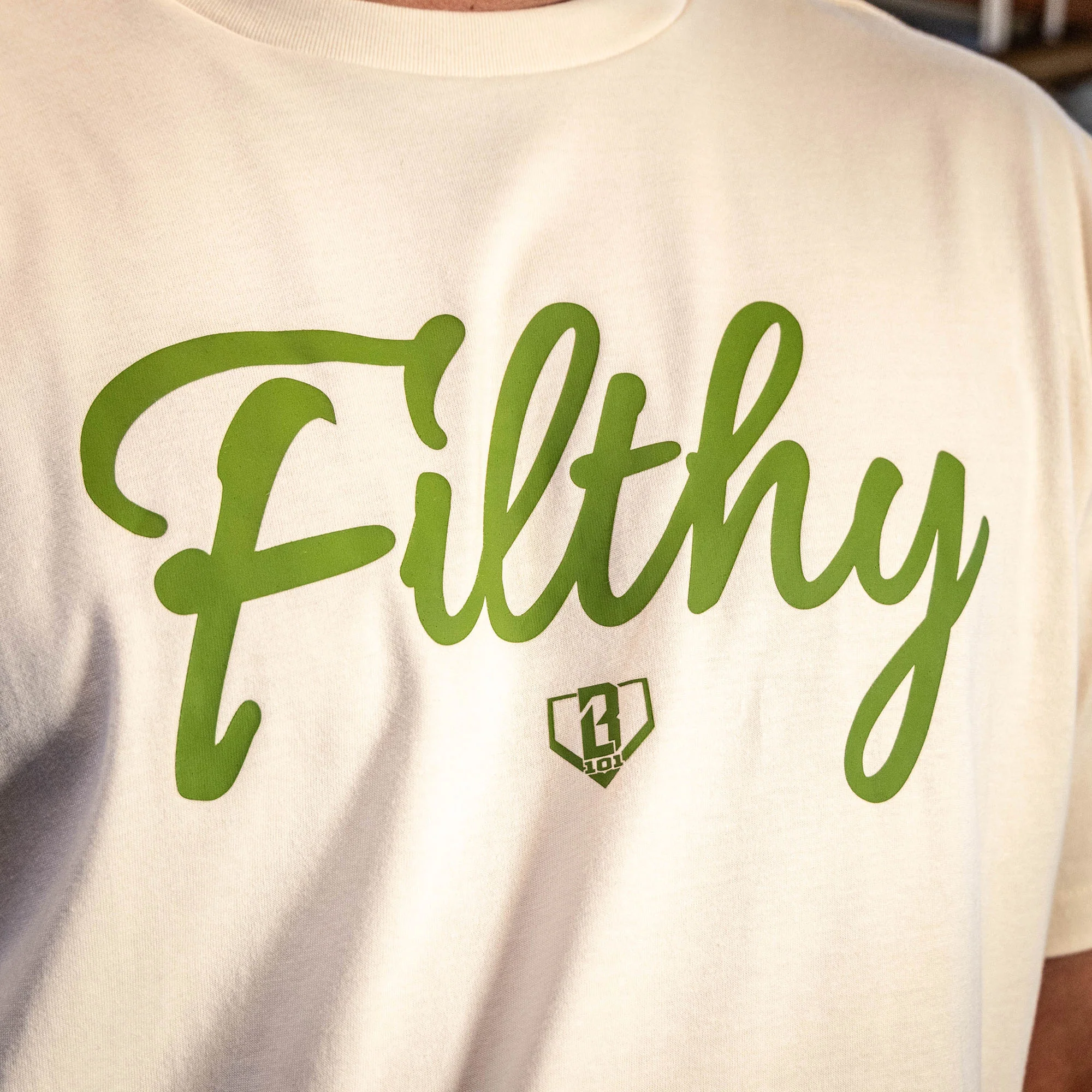 Filthy Youth Tee - Bone/Green - Image 3