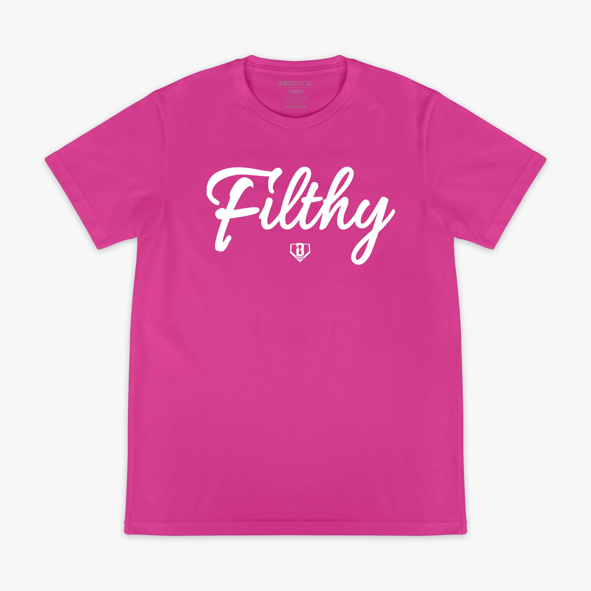Filthy Tee - Pink/White