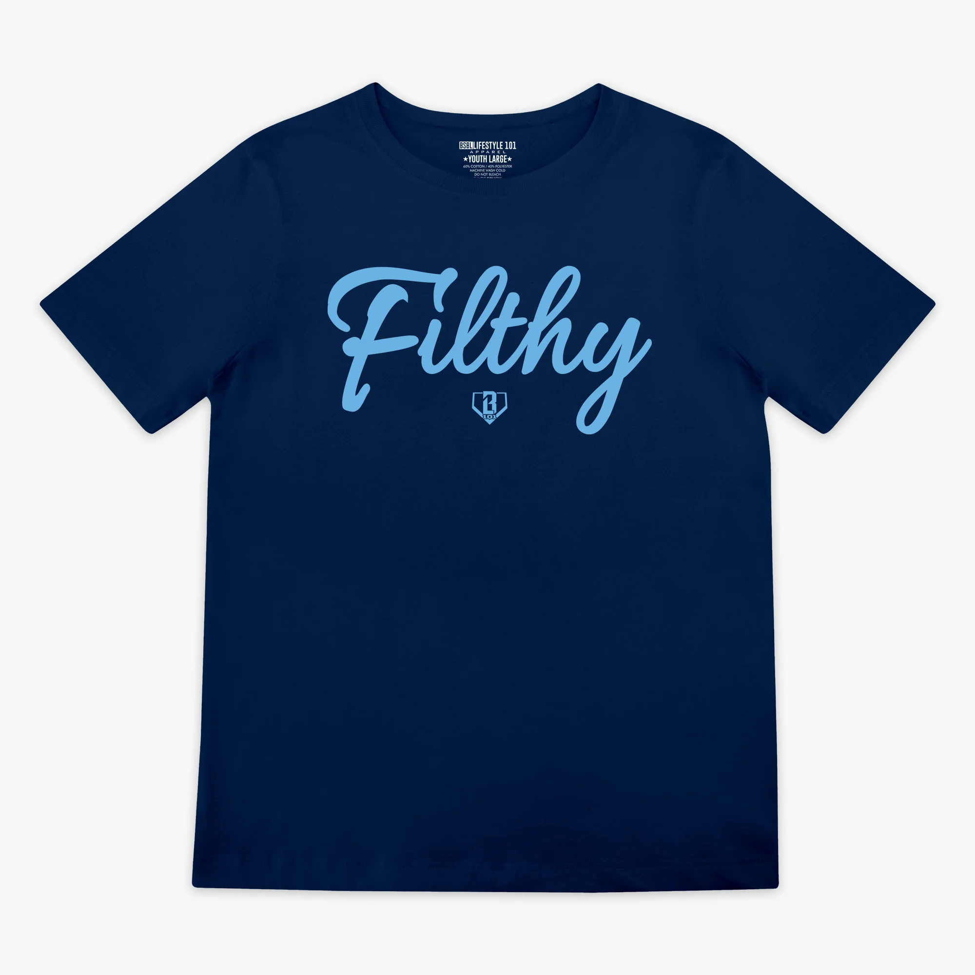 Filthy Youth Tee - Navy/BL Blue