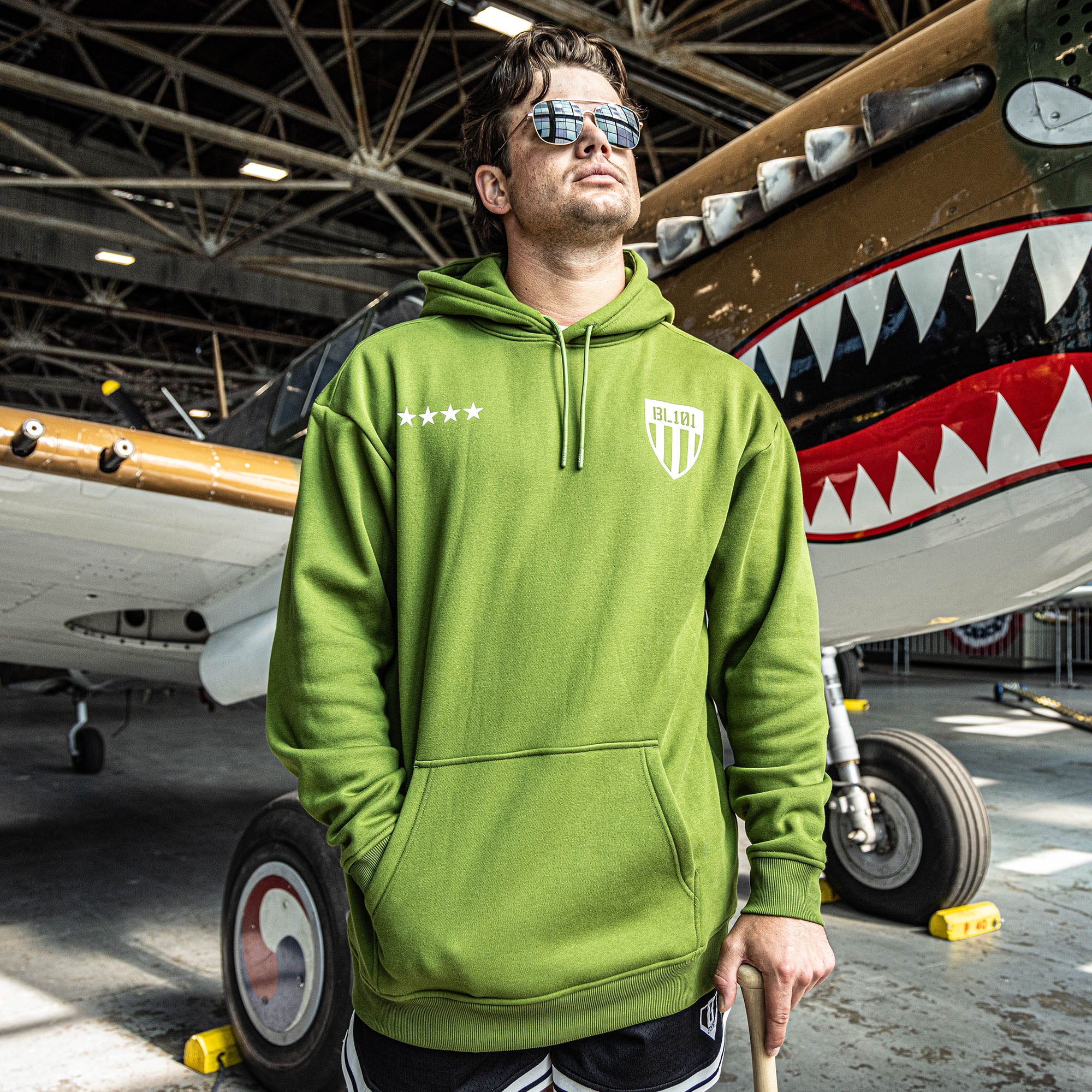 Flight Deck Hoodie - Army Green - Image 3