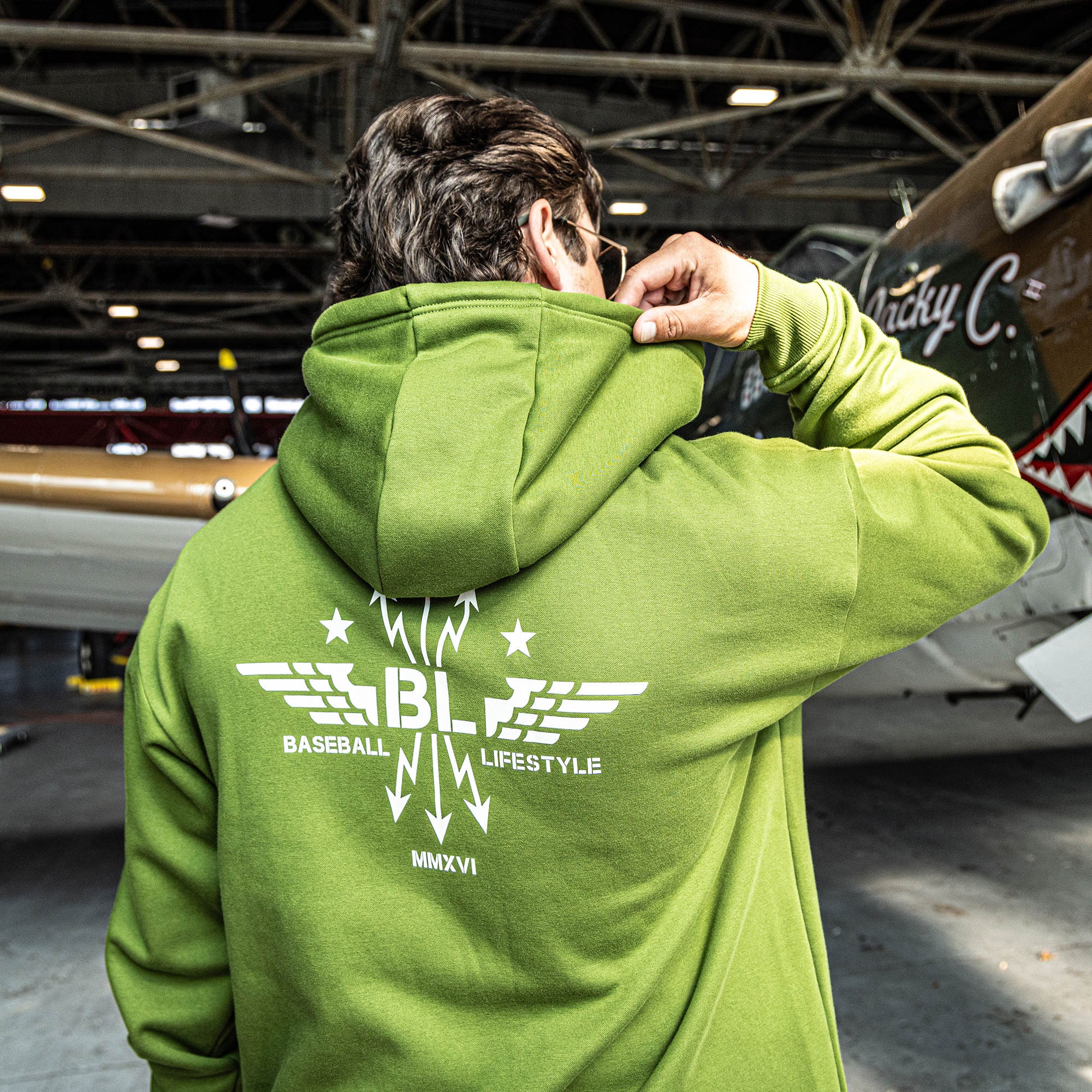 Flight Deck Hoodie - Army Green - Image 4