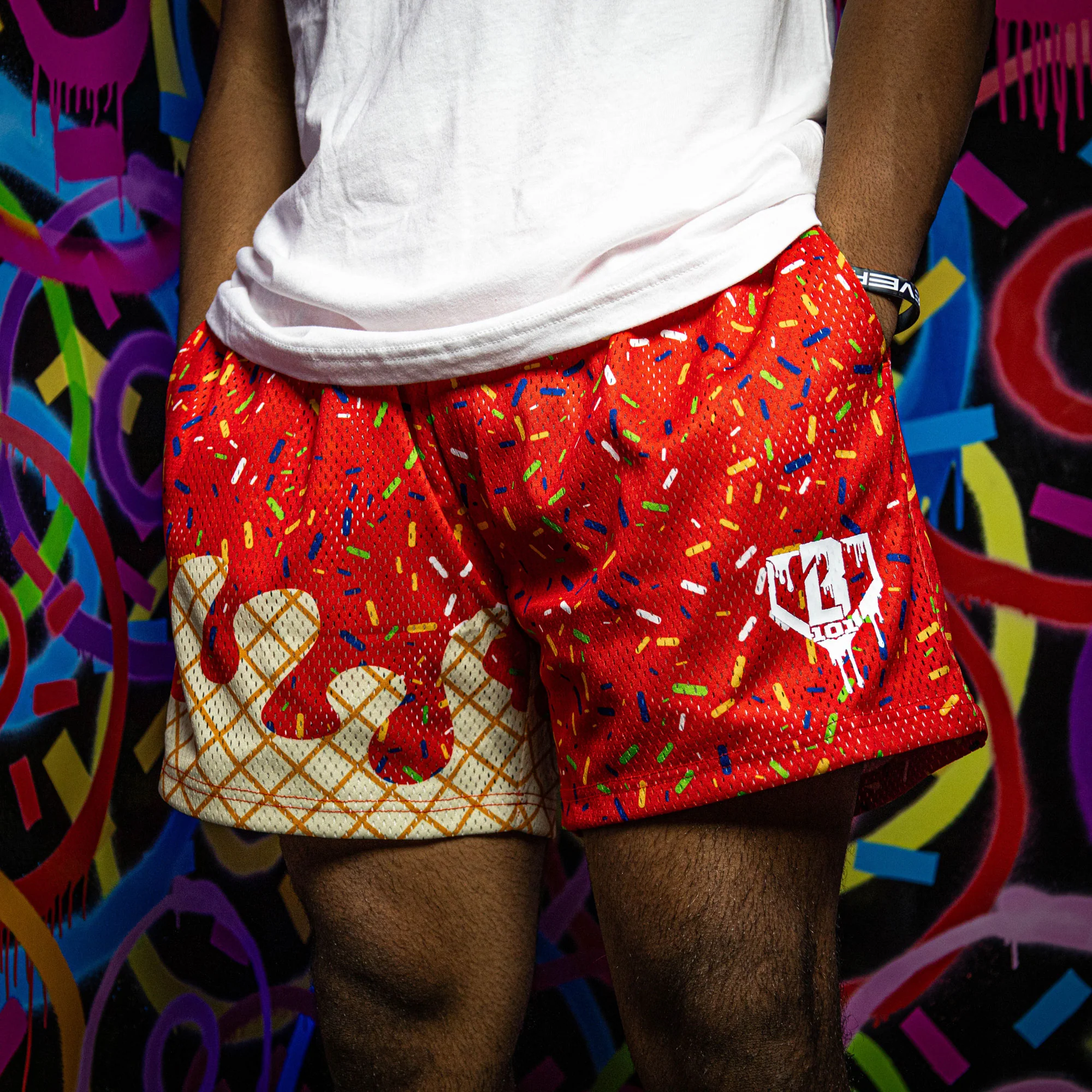 Ice Cream Shorts - Cherry - Image 2
