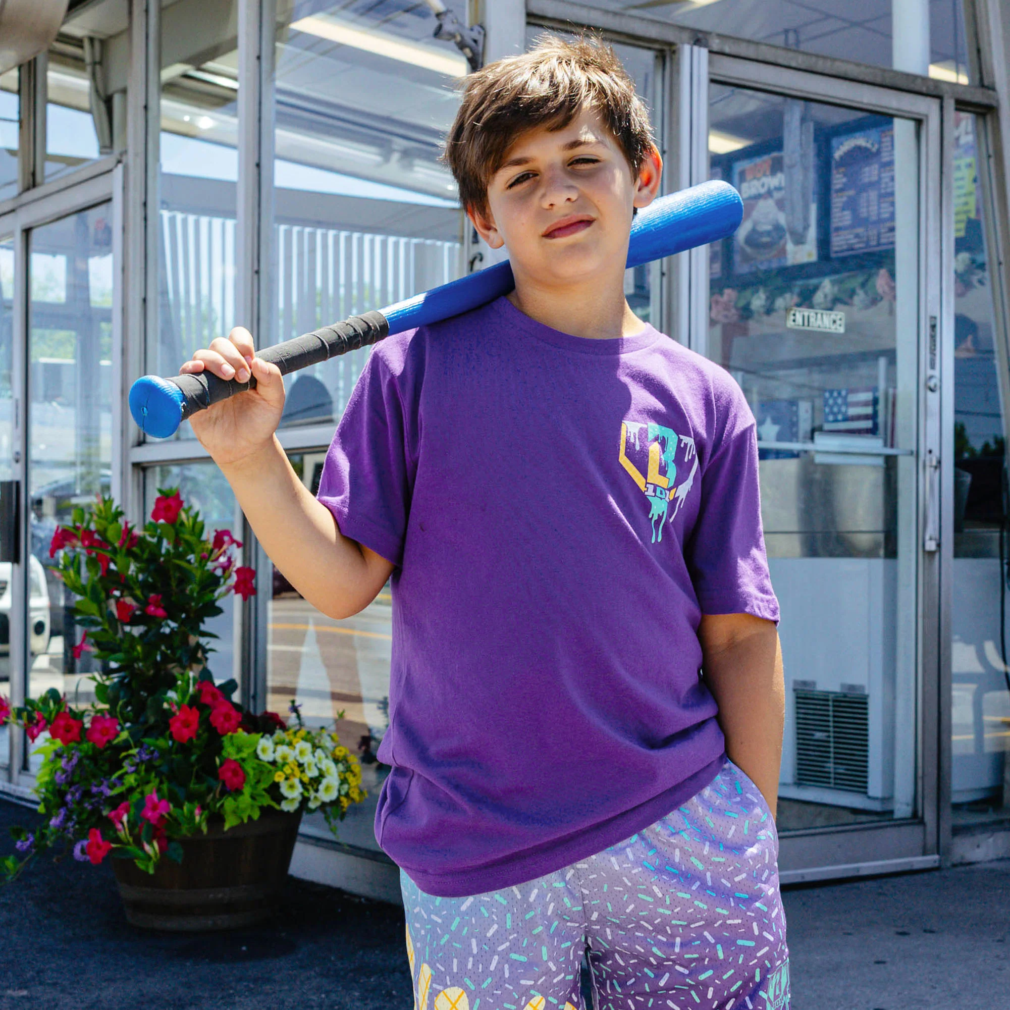 Ice Cream Youth Tee - Galaxy Grape - Image 3