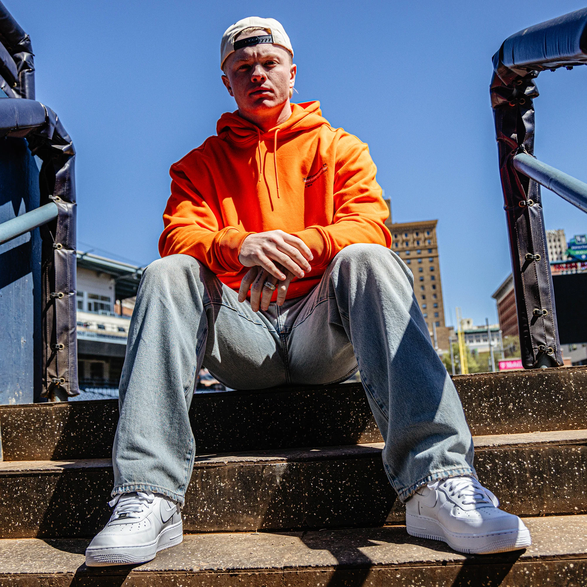 Max Clark Hoodie - Orange - Image 4