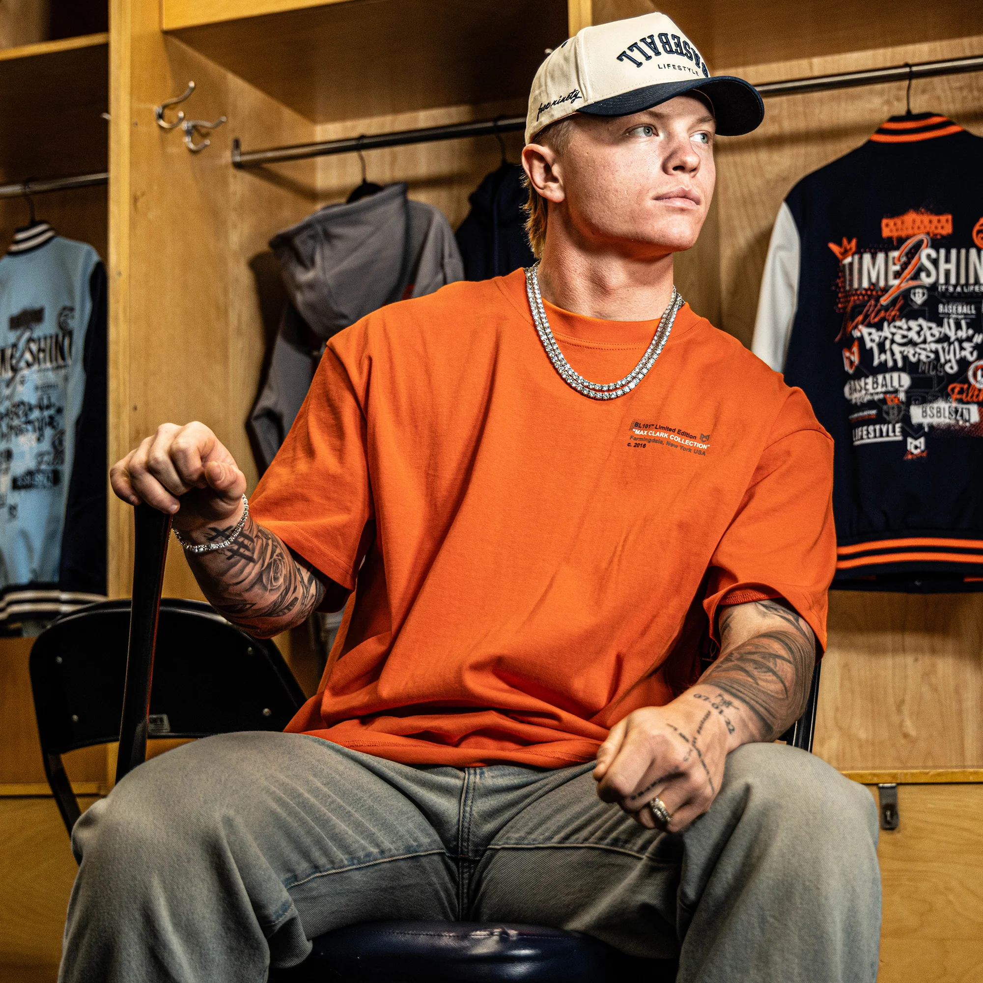 Max Clark Tee - Orange - Image 5
