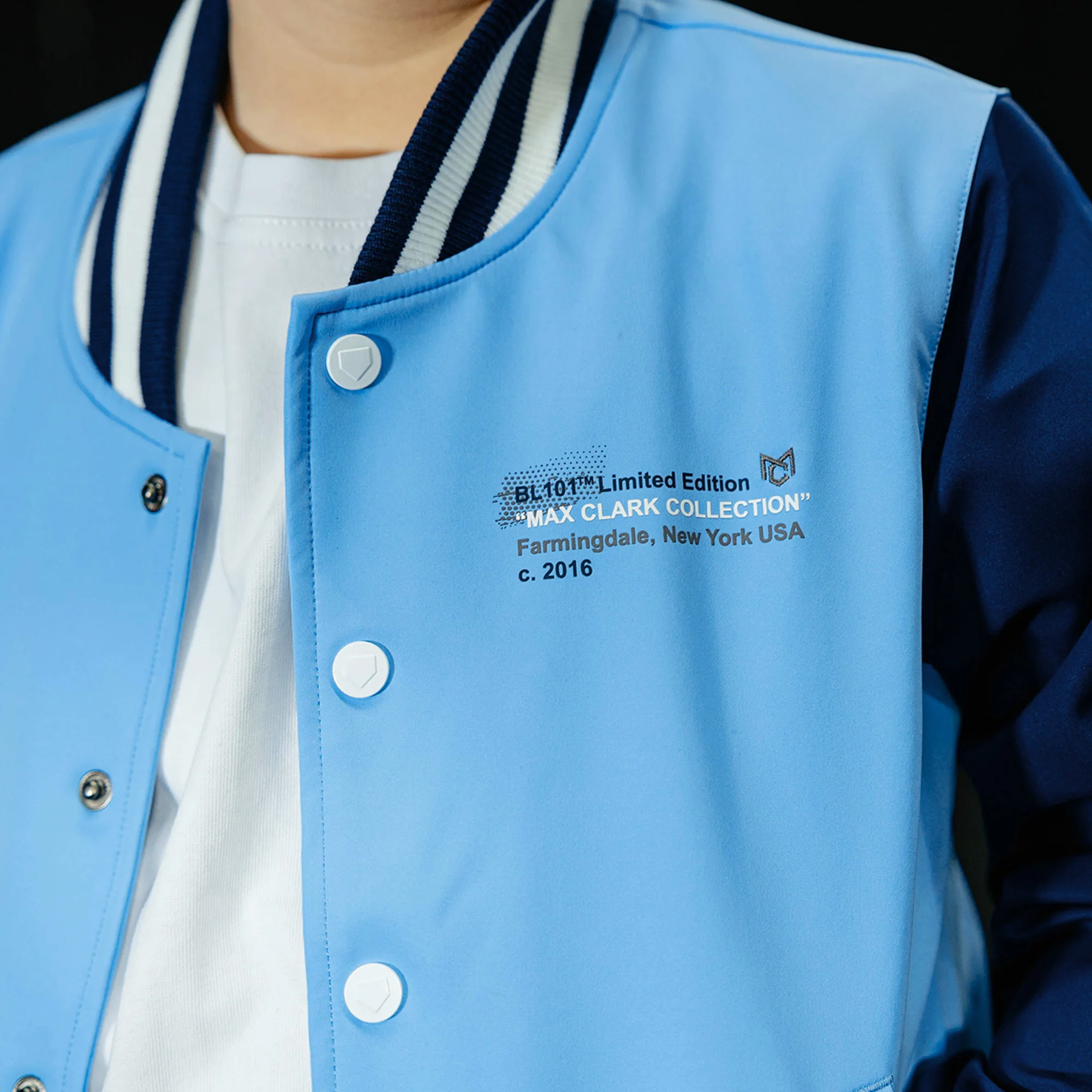 Max Clark Youth Bomber - Blue - Image 4