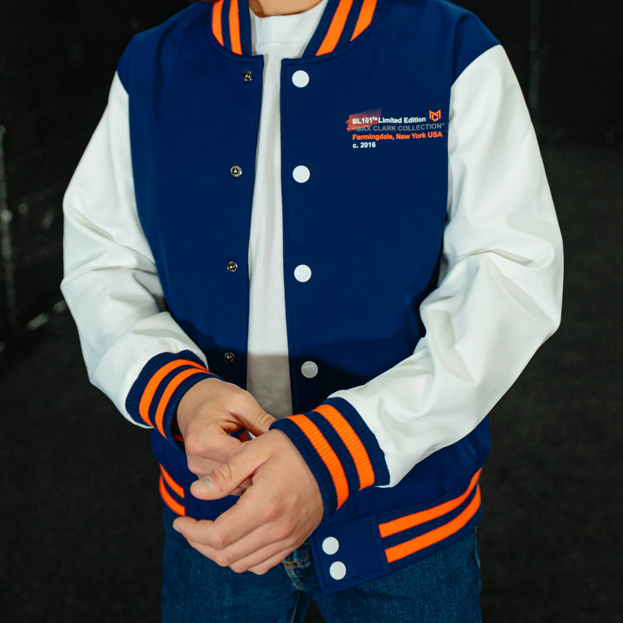 Max Clark Youth Bomber - Navy - Image 7