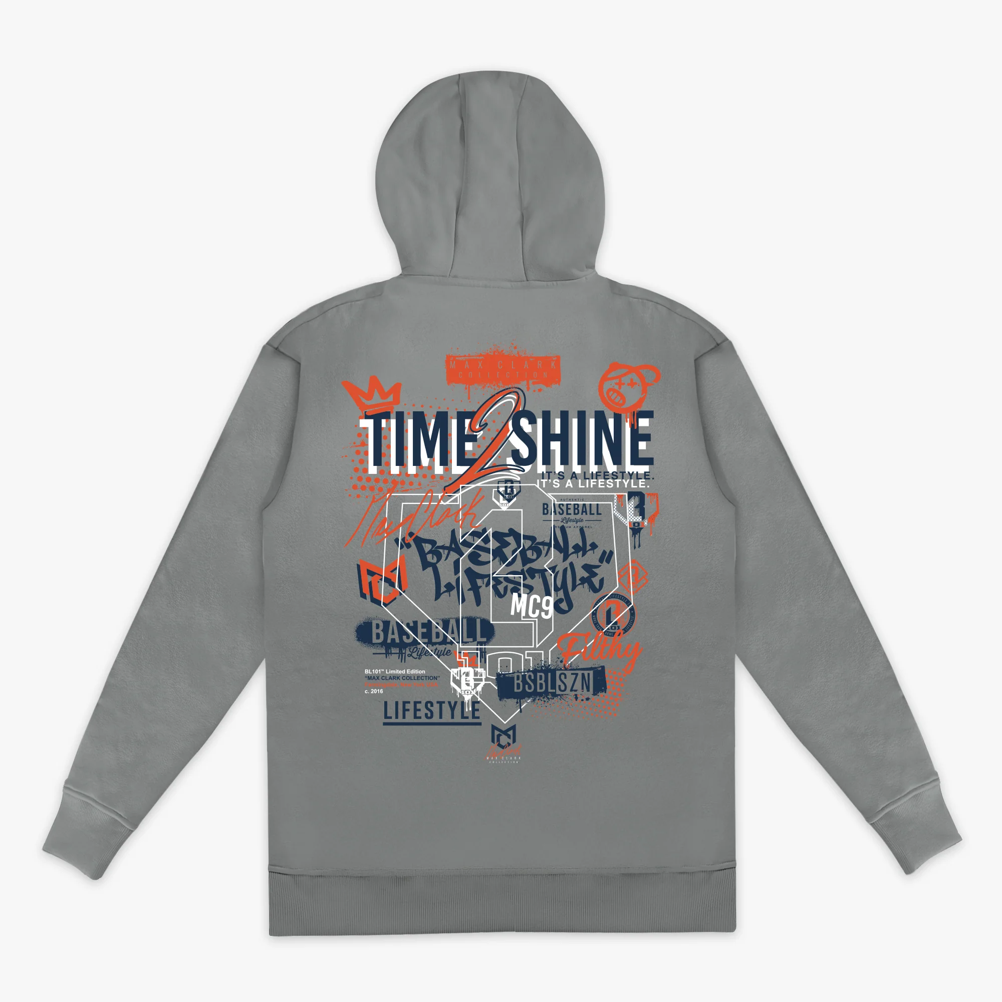 Max Clark Youth Hoodie - Gray