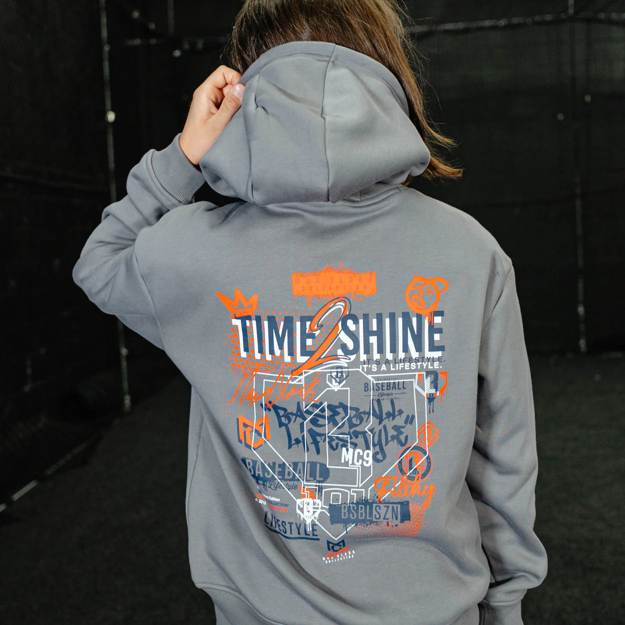 Max Clark Youth Hoodie - Gray - Image 3