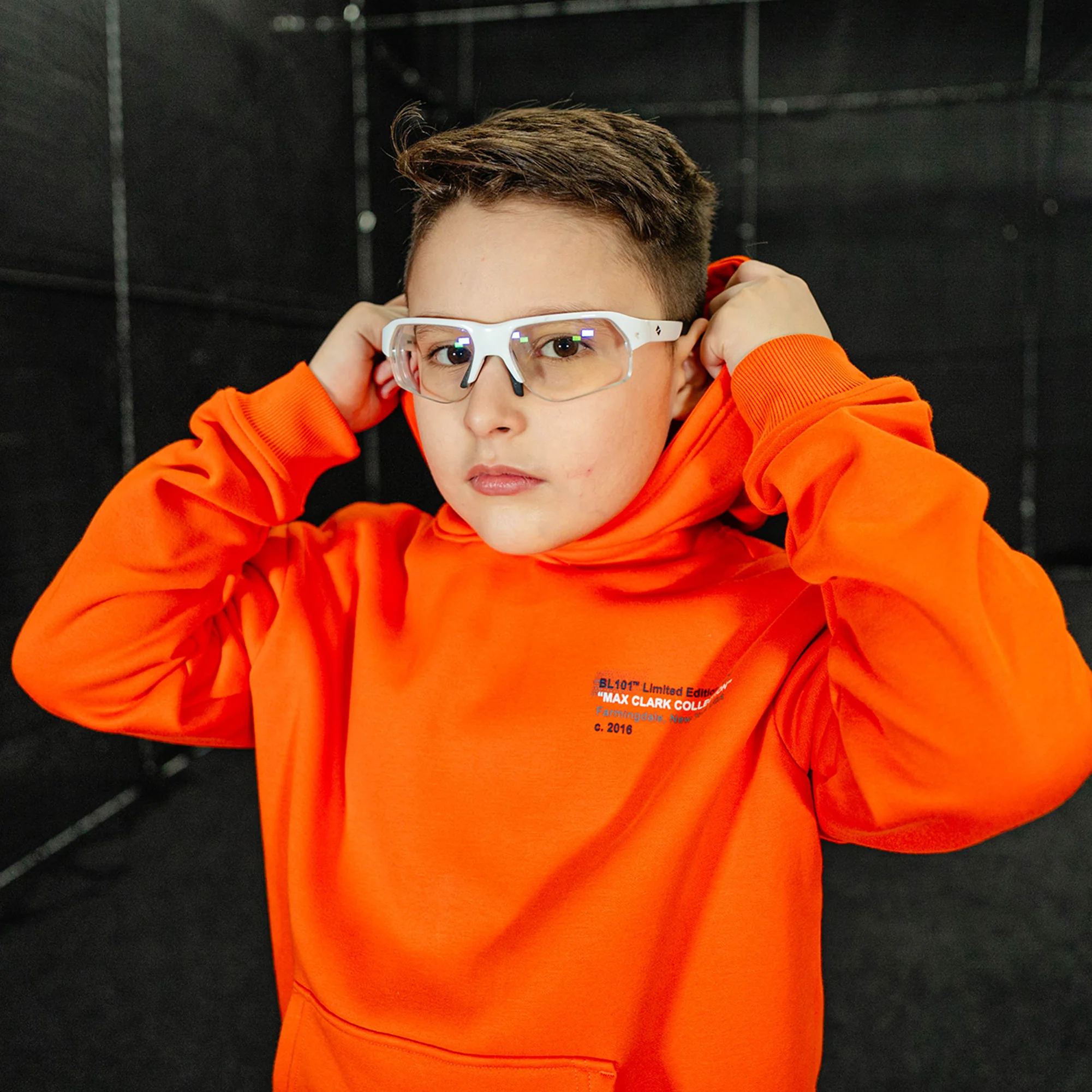 Max Clark Youth Hoodie - Orange - Image 6