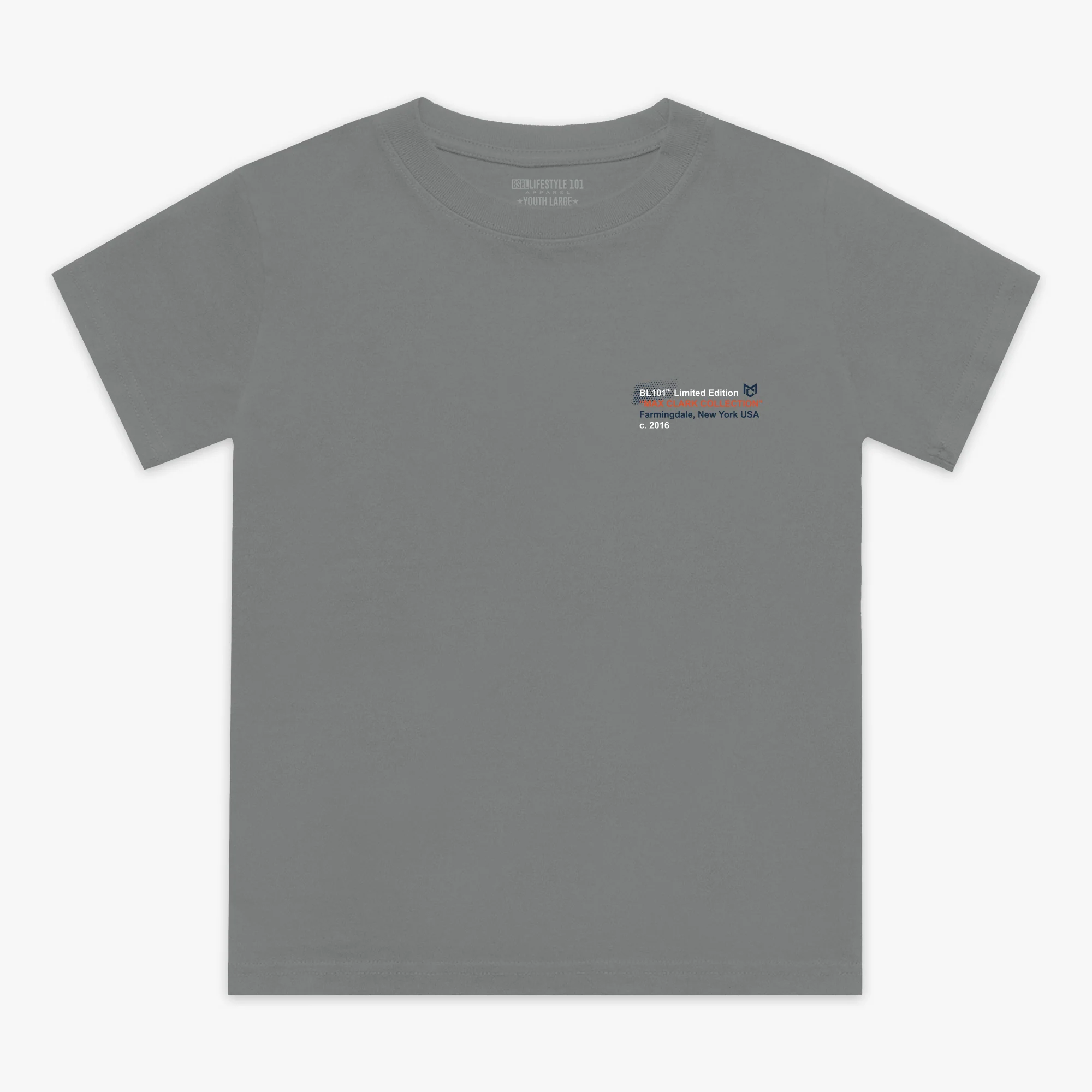 Max Clark Youth Tee - Gray - Image 2