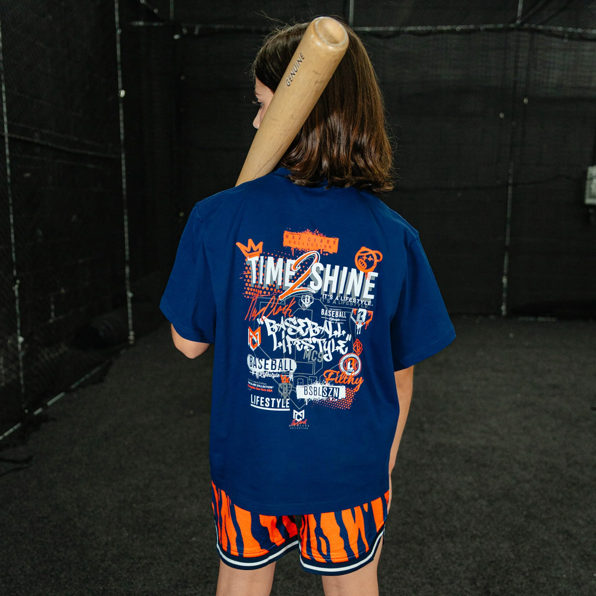 Max Clark Youth Tee - Navy - Image 3