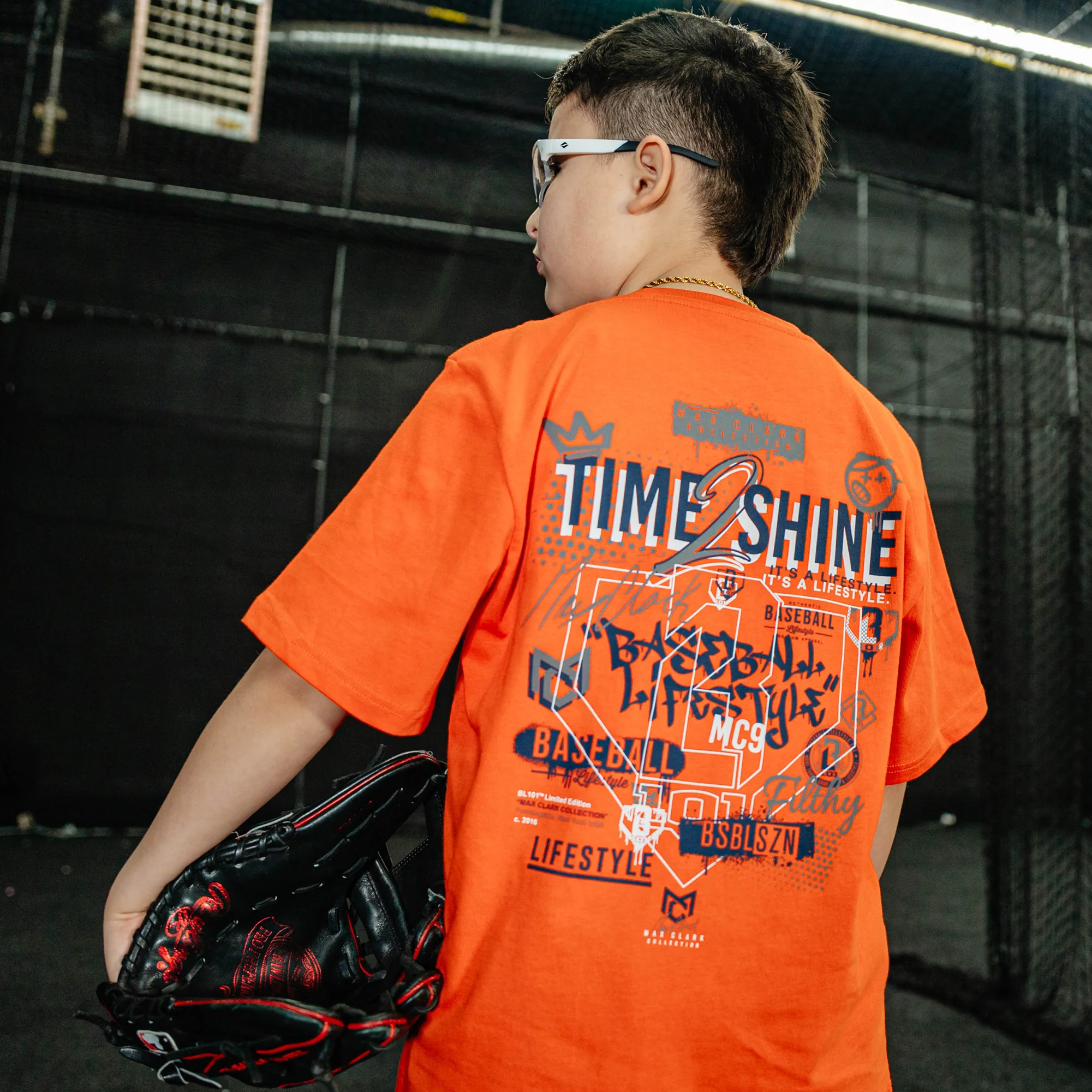 Max Clark Youth Tee - Orange - Image 3