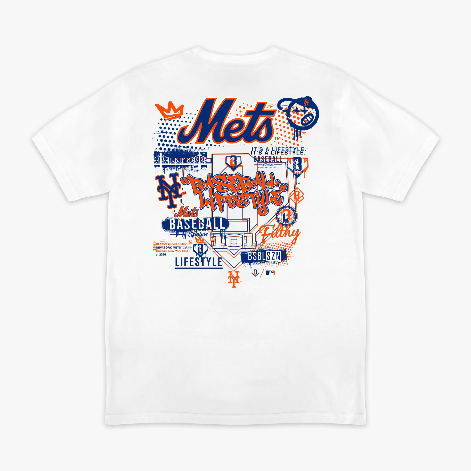 New York Mets Drip Tee