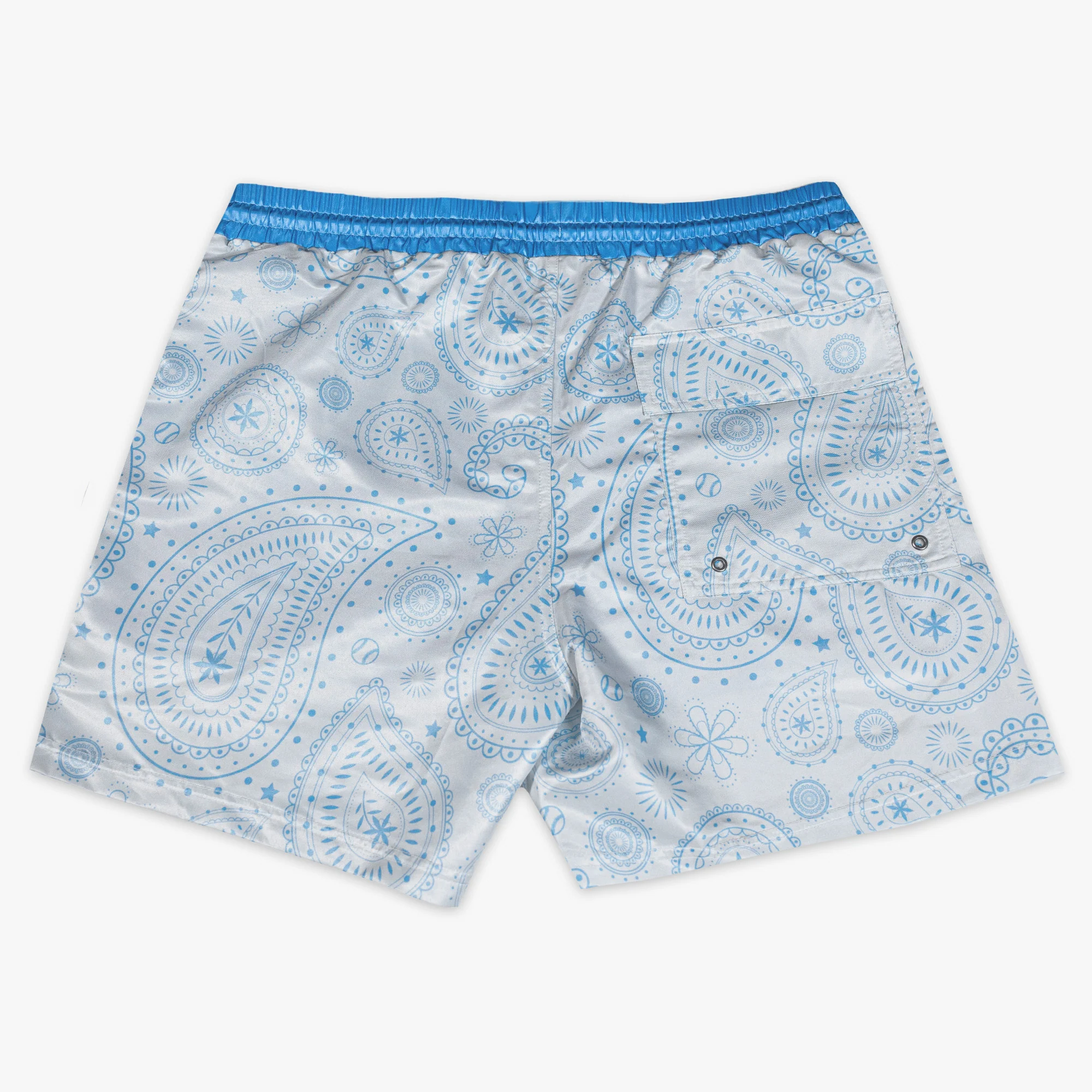 Paisley Youth Swim Trunks - Gray - Image 2